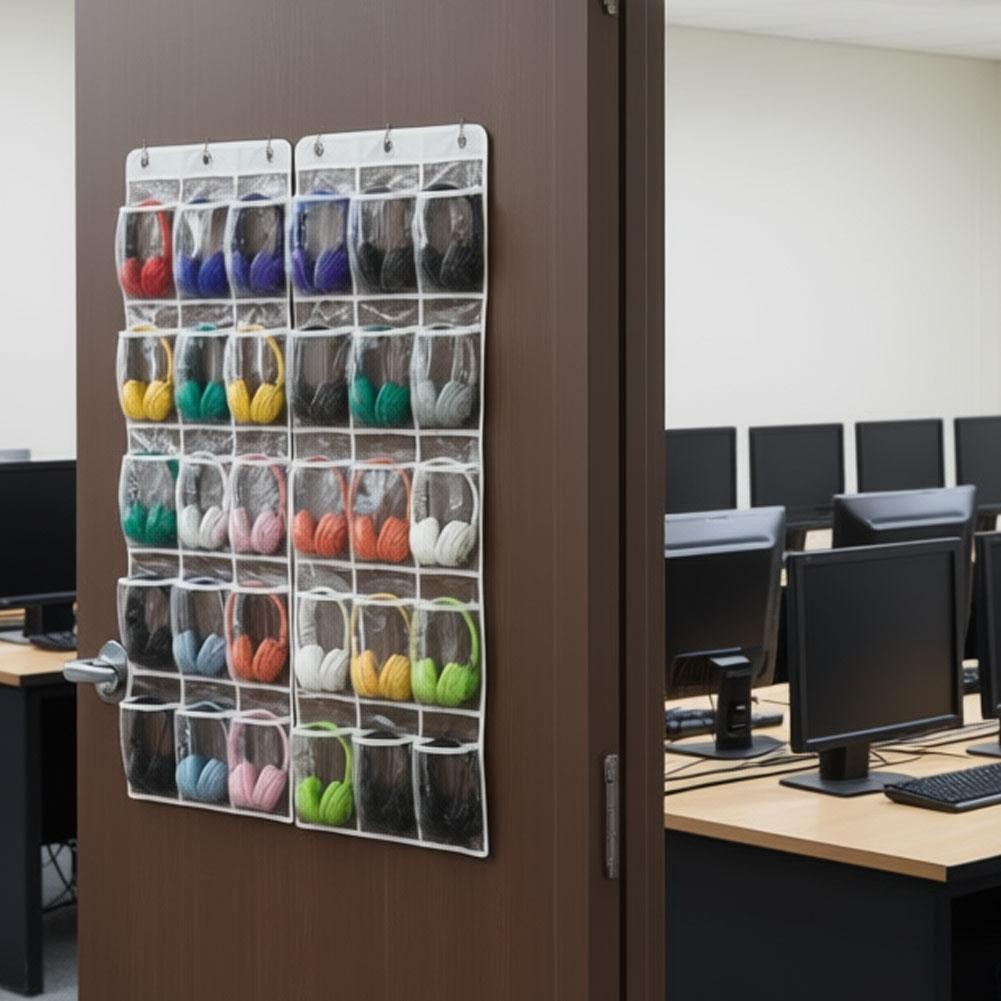 Classroom headphone storage bag Multi-purpose storage C7V6