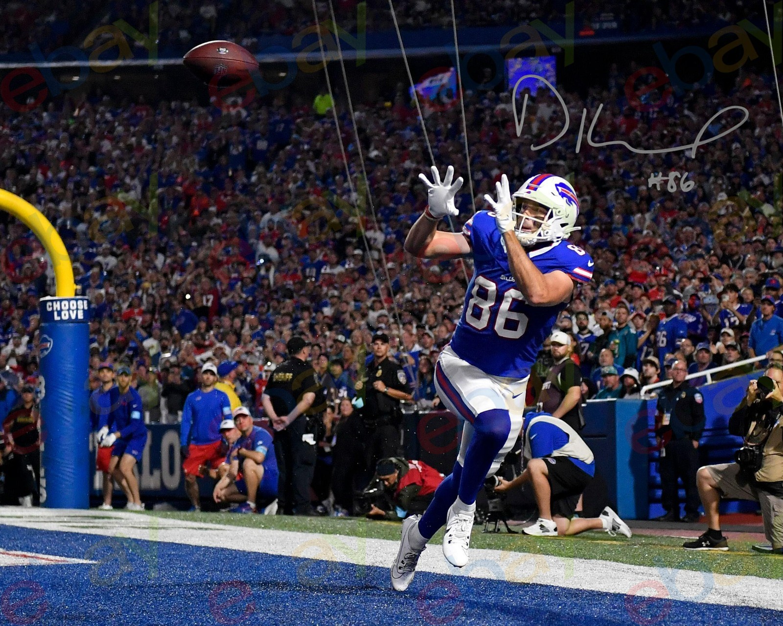 Dalton Kincaid - REPRINT auto signed 8x10 Photo Buffalo Bills