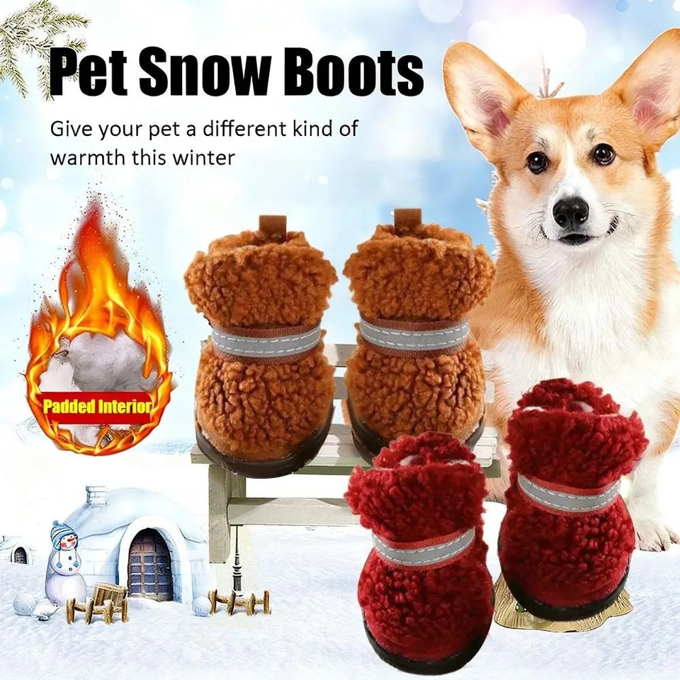 Stunning Dog Snow Boots – Perfect Anti-Slip Grip & Comfort for Your Pet