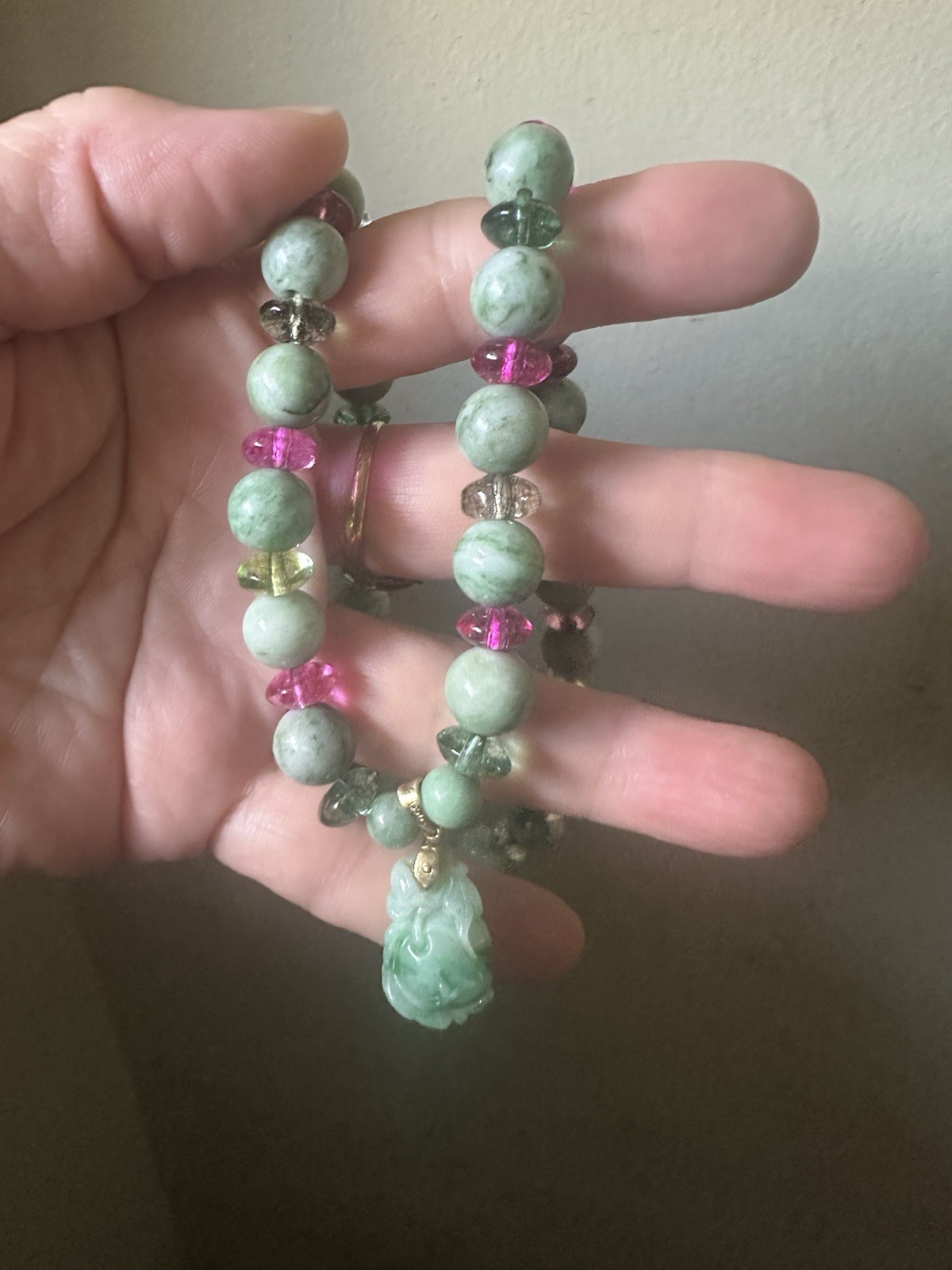 翡翠项链 创汇期 Jade necklace during the foreign exchange earning period