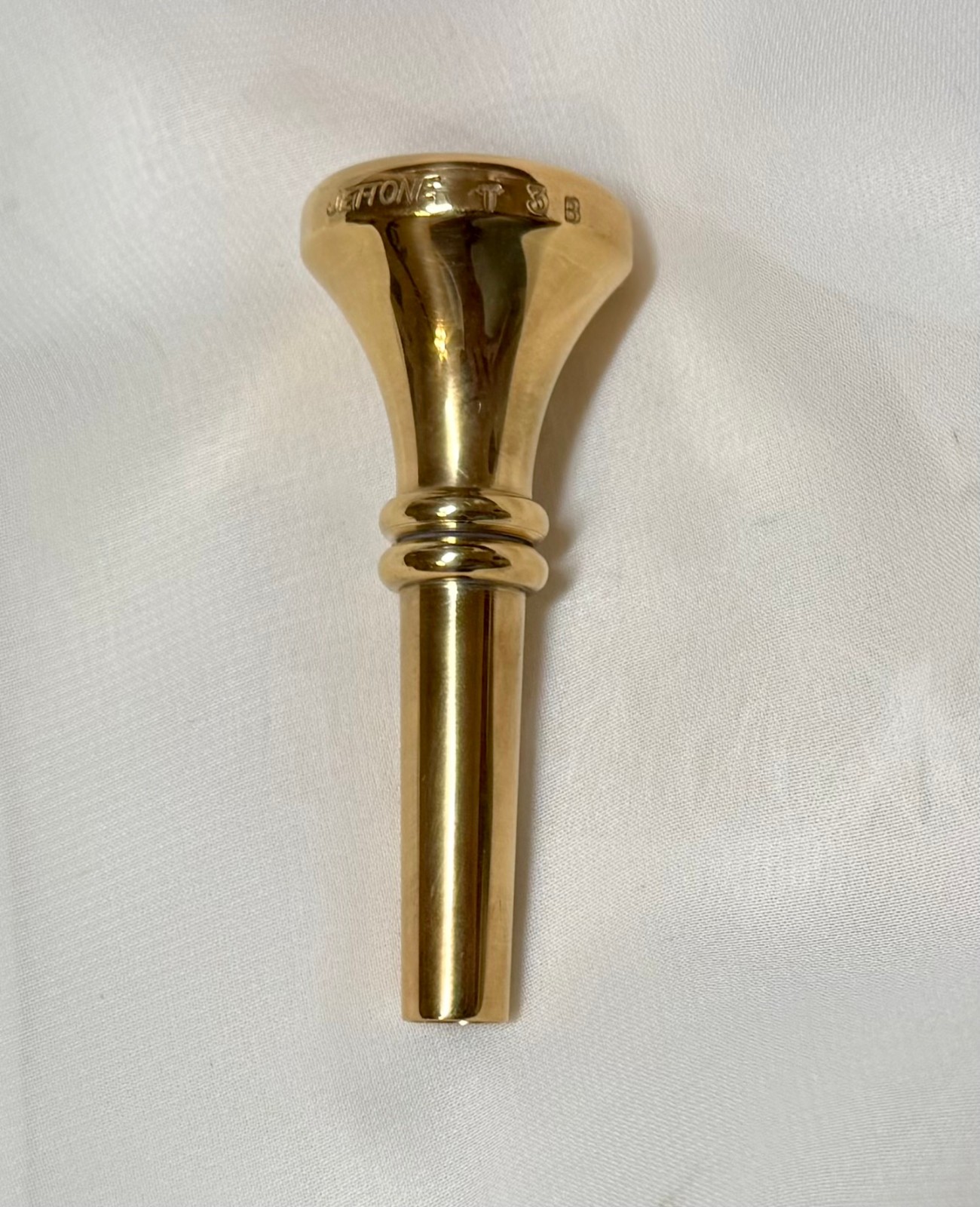 JETTONE T3B Cornet mouthpiece 27 throat GOLD PLATE Ratzenberger Era!!