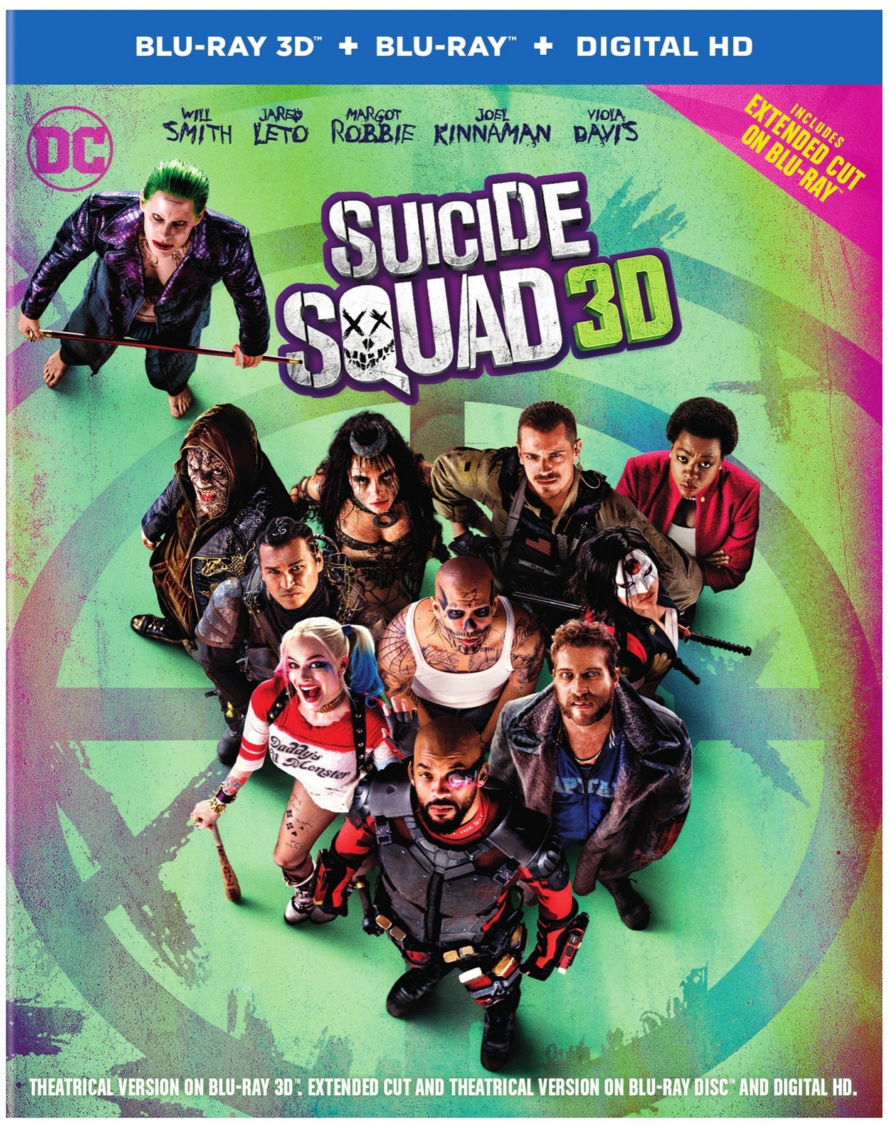 Suicide Squad (3D + Blu-ray + Digital HD + UltraViolet Combo Pack)