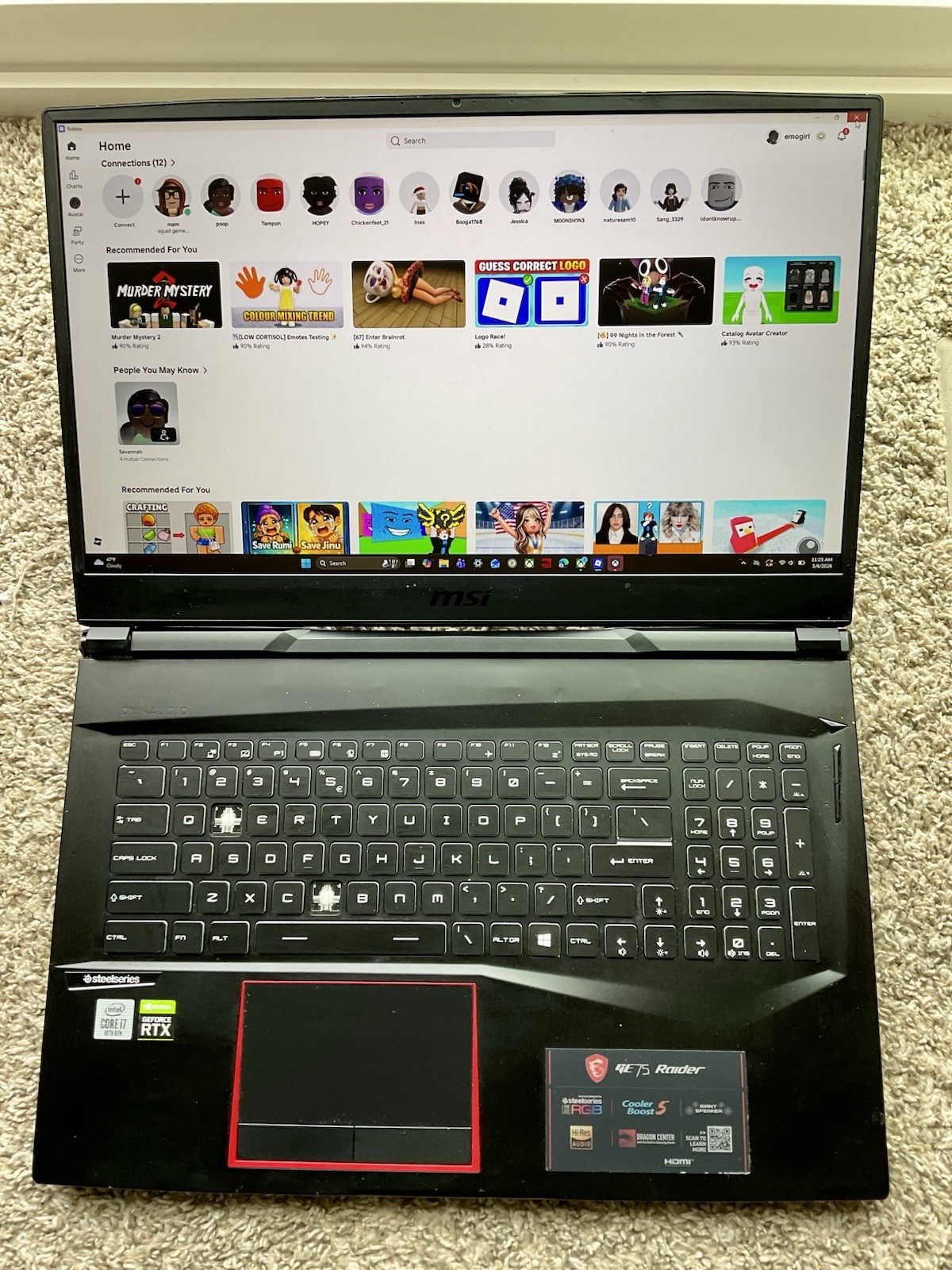 MSI GE75 Raider 17.3" Gaming Laptop - Core i7-8750H, RTX 2060 6GB, 16GB RAM 1.5T