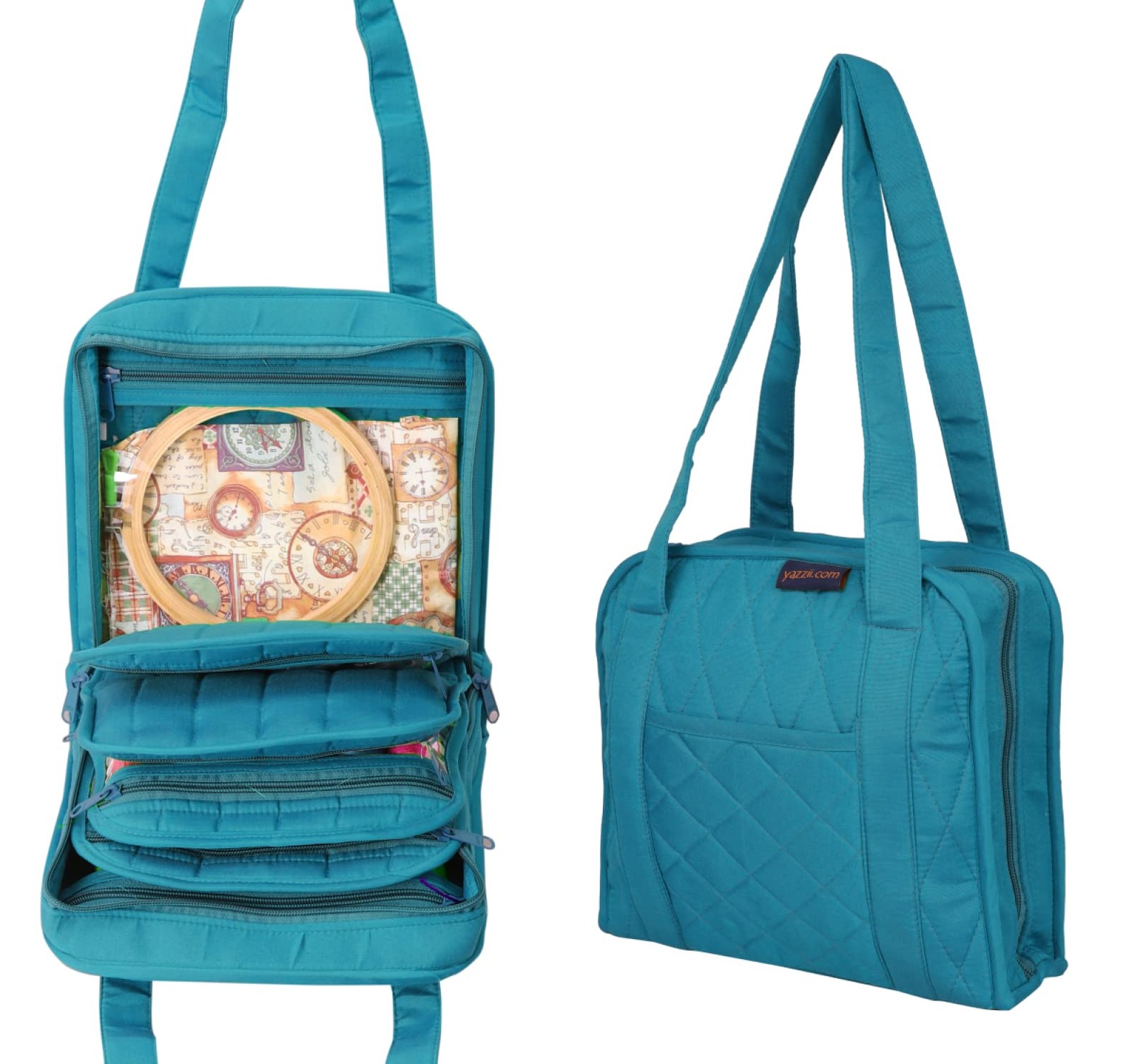 Oval Craft Organizer Bag - Portable Organizer - Arts & Crafts Storage Bag Org...