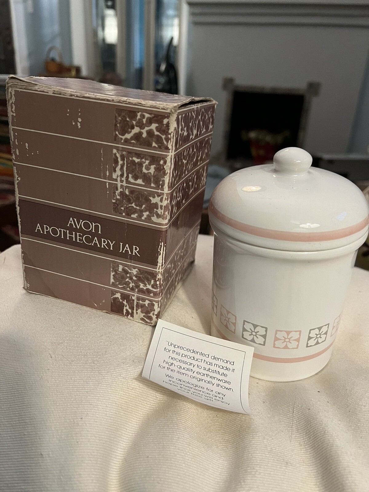 Avon Apothecary Jar, Vintage 1987 NOS