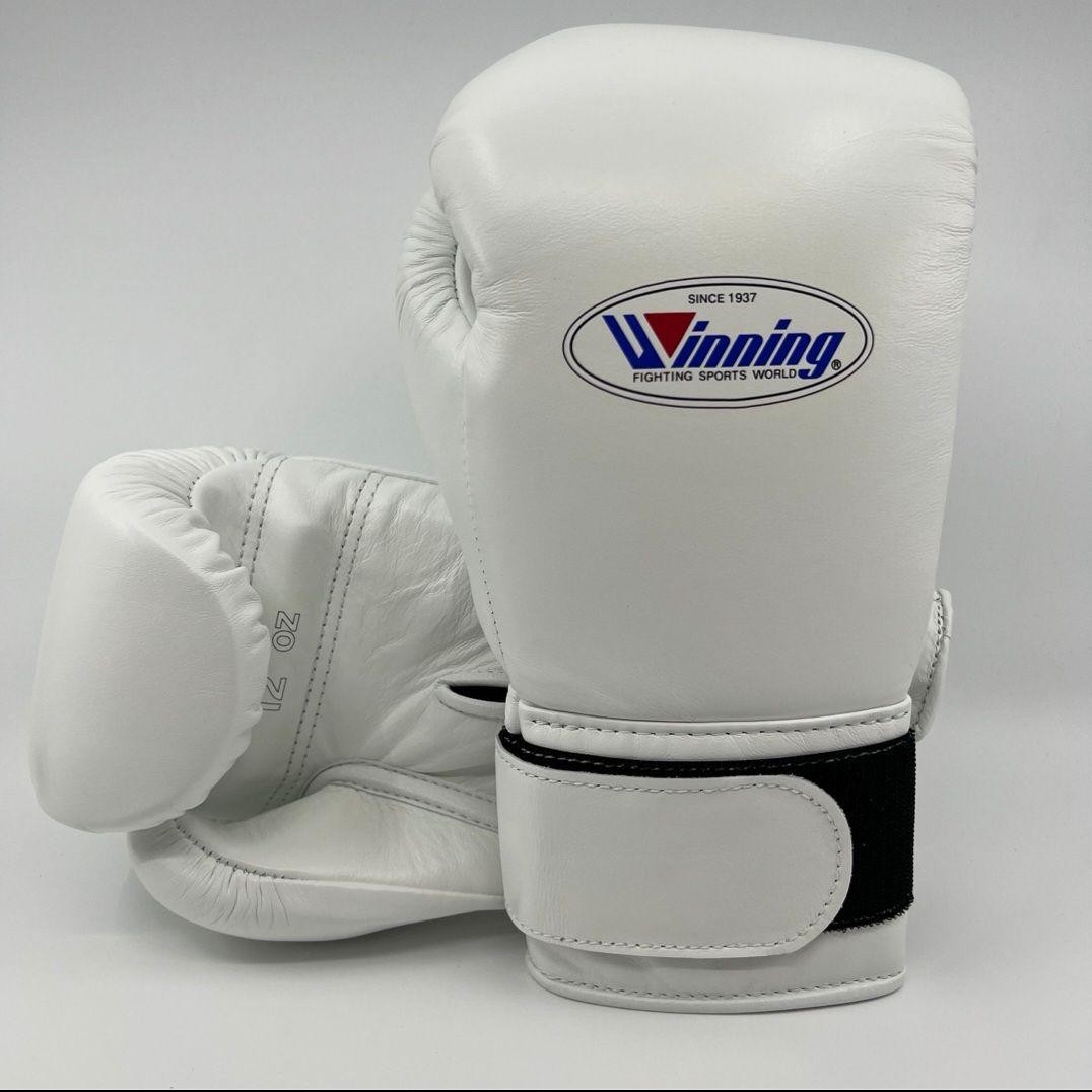 Winning Boxing Gloves 12oz White MS-400 Hook-and-loop closure Type NEW Authentic