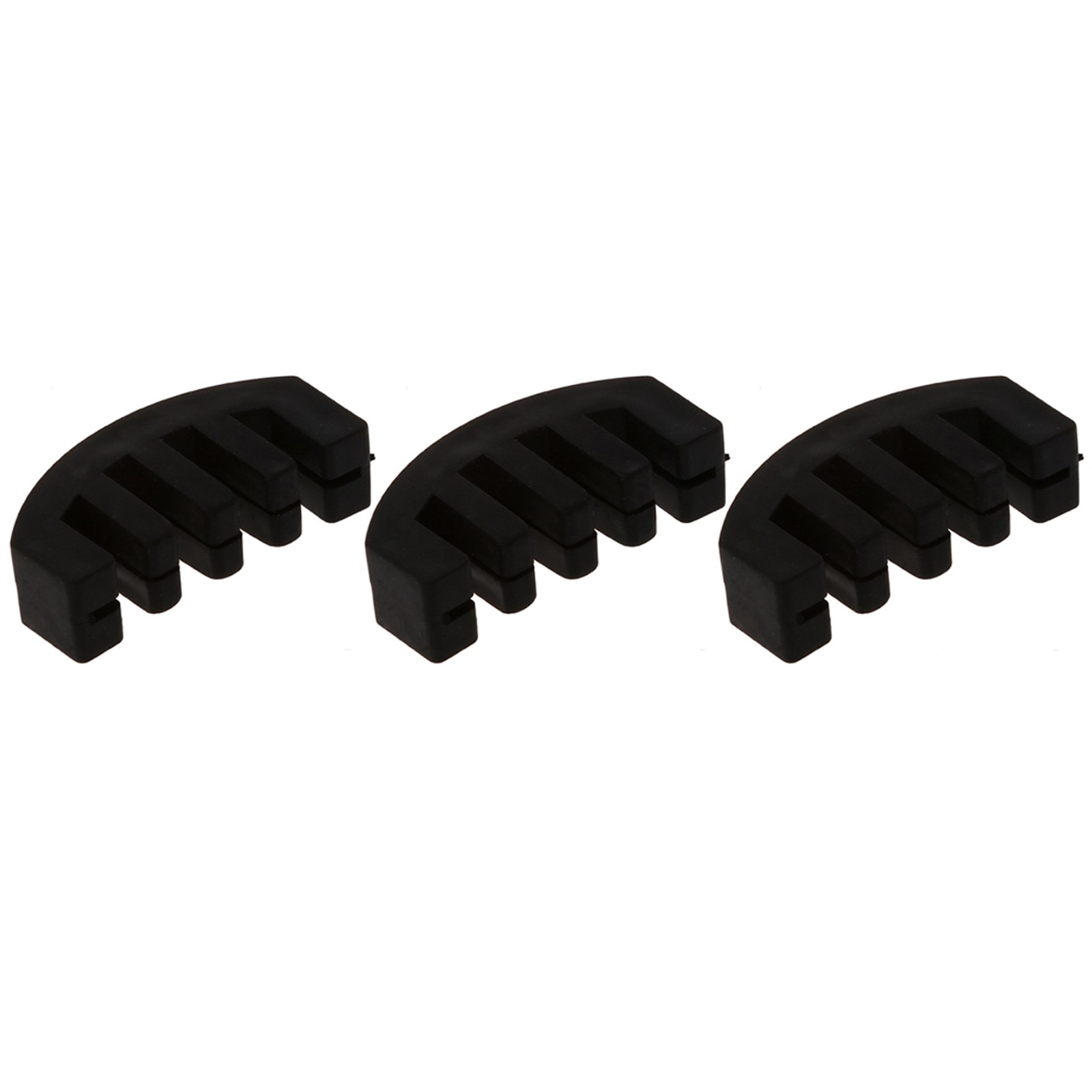 3X  Practice Heavy Black Rubber  Mute  Acoustic Electric D1G29197