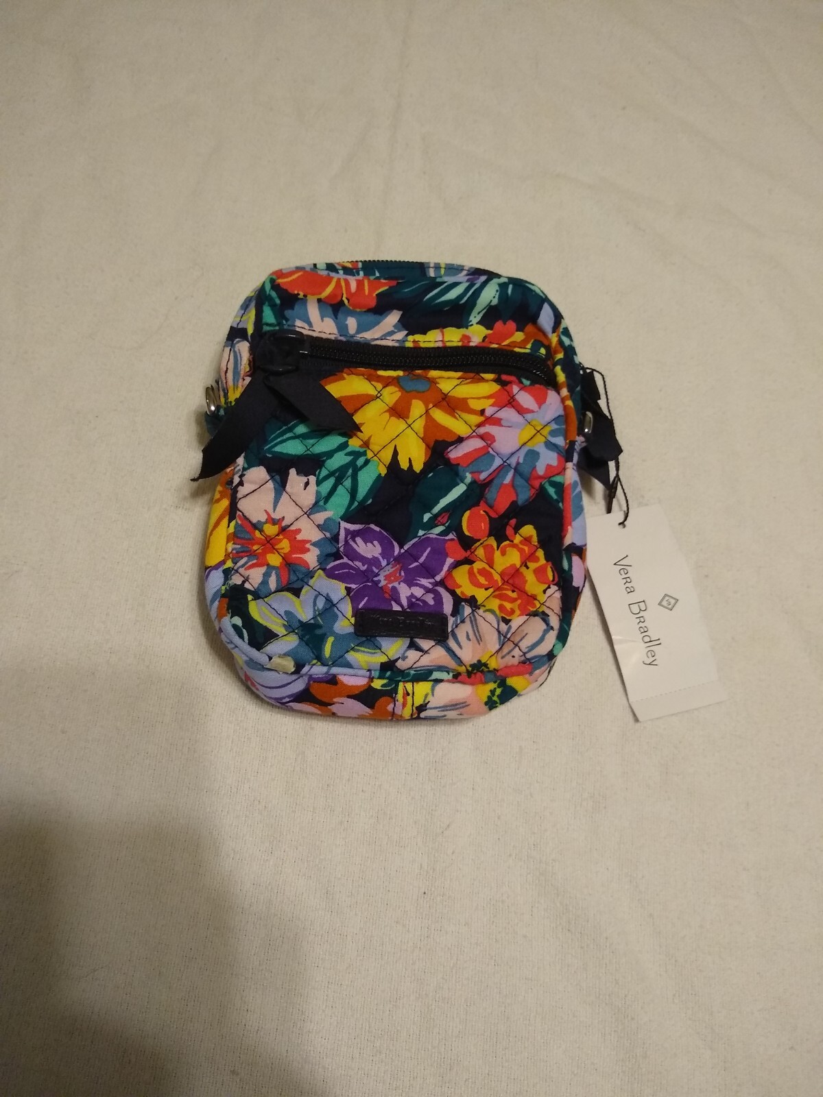 Vera Bradley RFID Small Convertible Crossbody Bag Happy Blooms New With Tags