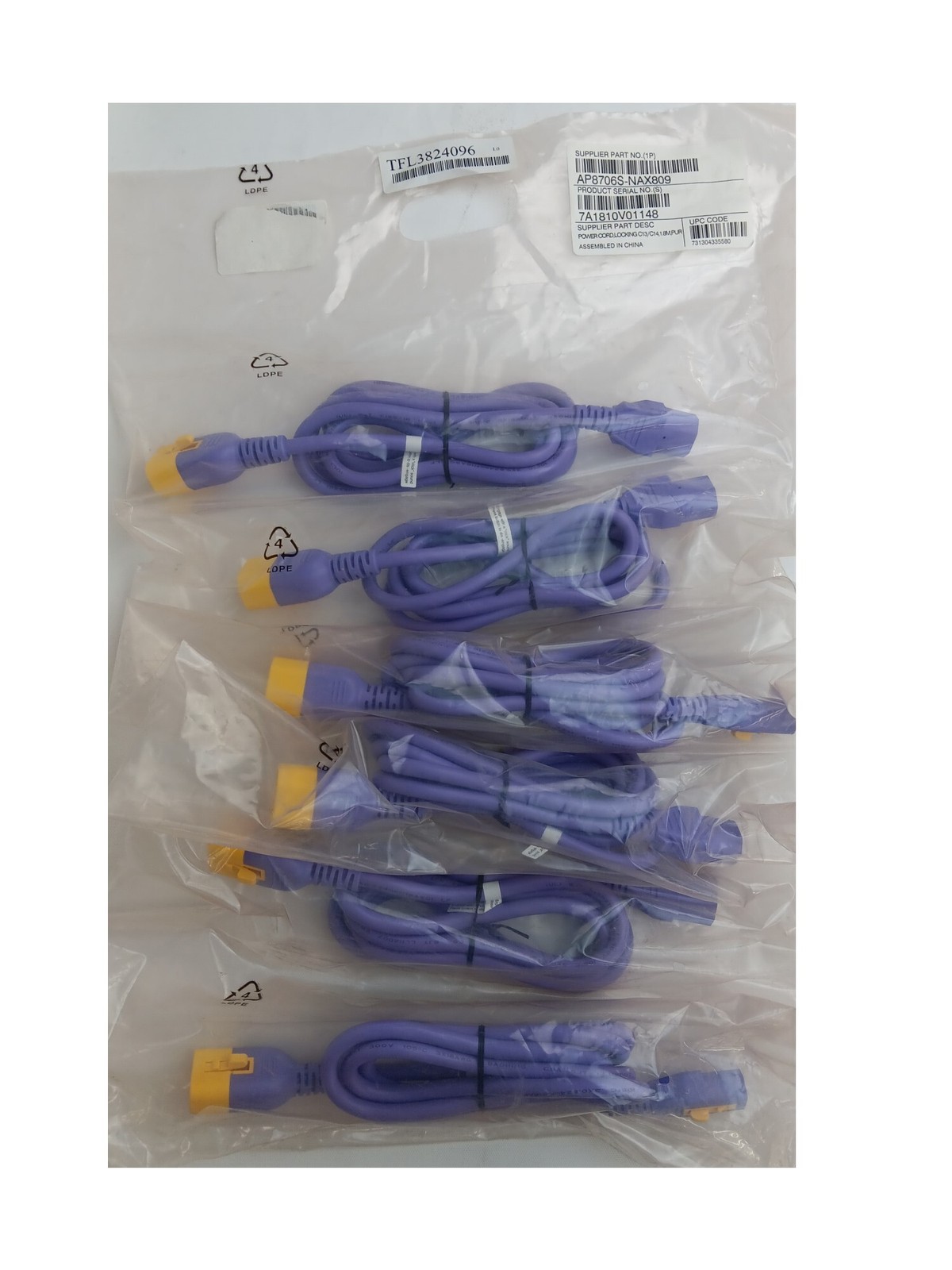 APC AP8706S-NAX809 Power Cord Kit