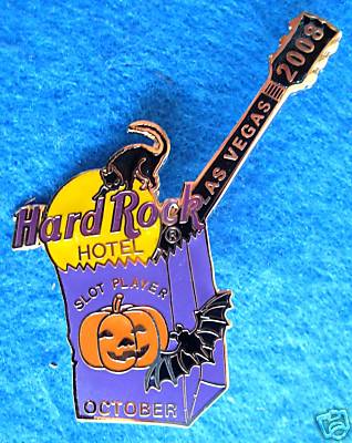 LAS VEGAS HOTEL HALLOWEEN TRICK OR TREAT SLOT PLAYER SERIES Hard Rock Cafe PIN