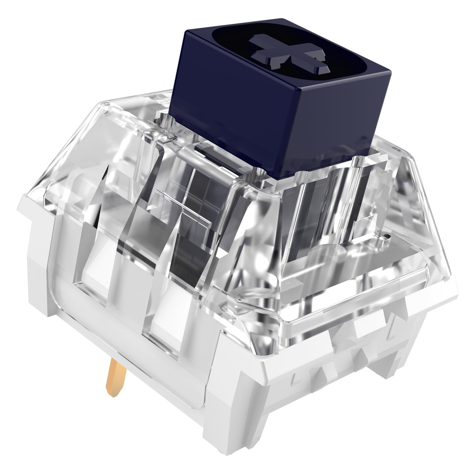 Kailh Box Navy Mechanical Keyboard Switches, 3-Pin 60gf Clicky, IP56 Rated