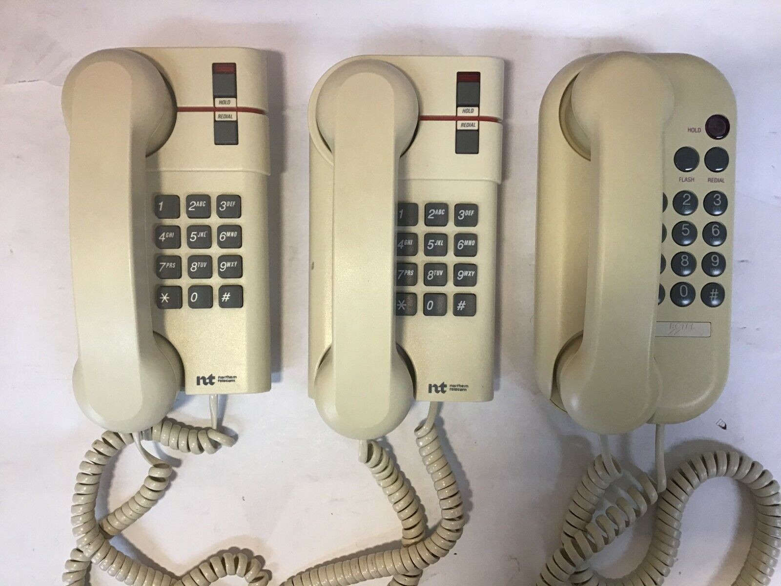 Lot of 3 Grade A)  Vintage NT NORTEL Telephones