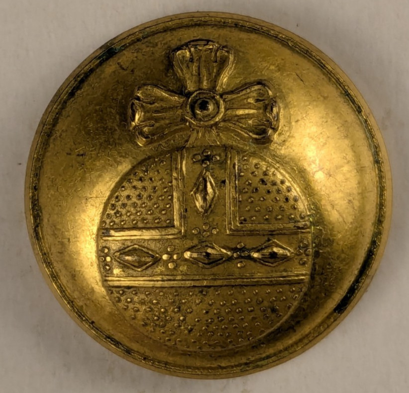 Early -  Swedish Upland Regiment Military Uniform Button * M2D