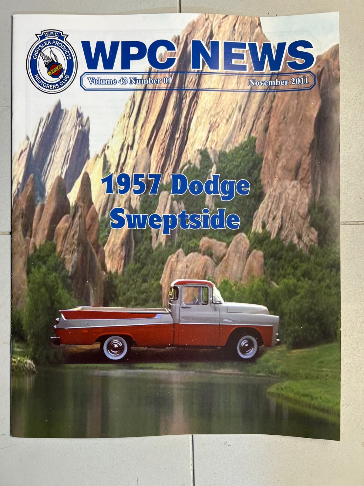 WPC News Club Magazine 1950 Dodge Sweptside Vol. 43 No. 1 November 2011