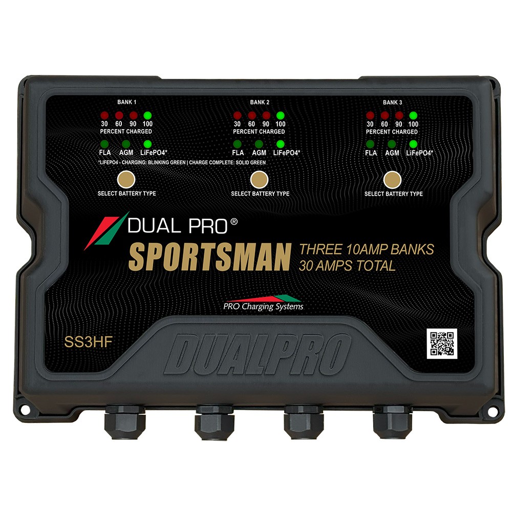 Dual Pro SS3HF Sportsman Series Hf Battery Charter - 30 Amp - 3 Bank