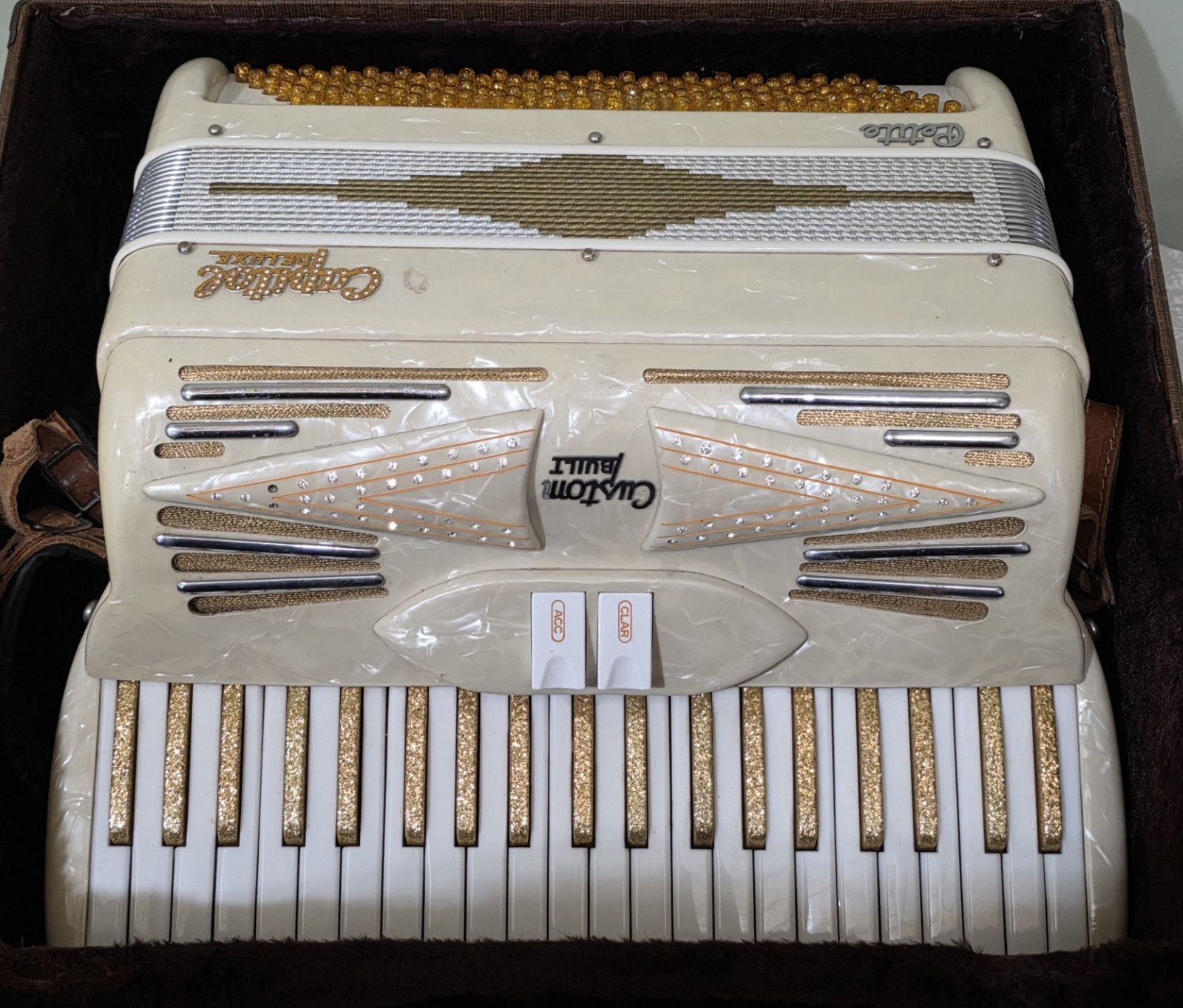 Vintage Capitol Deluxe Petite Custom Built Accordion W/ Case