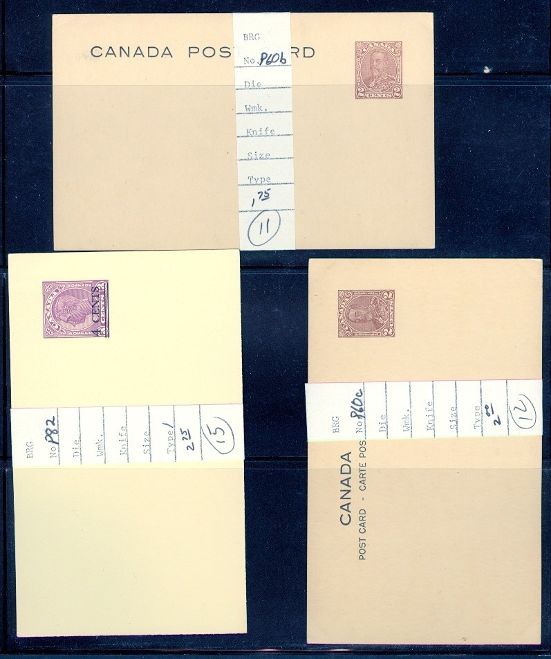CANADA 5 DIFF KGV/KGVI MINT POSTAL CARDS