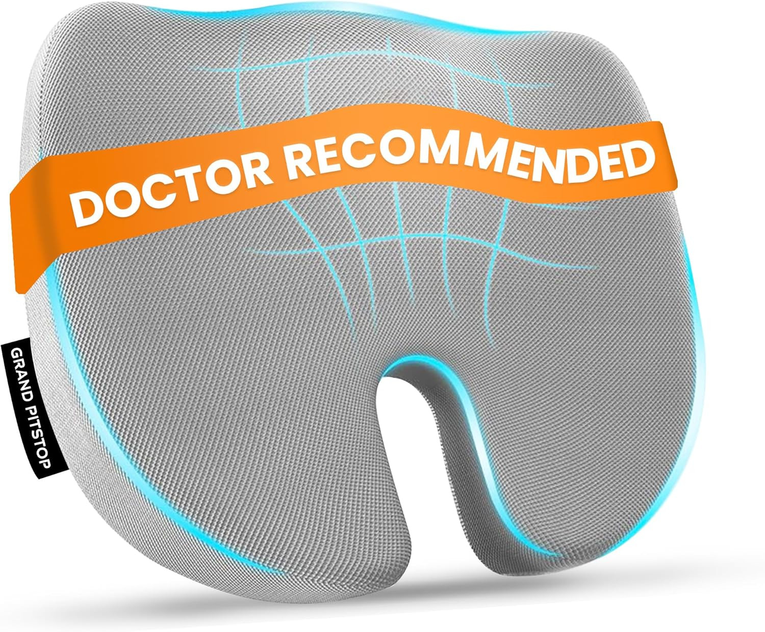 Memory Foam Seat Cushion for Office Chair Car & Home Orthopedic Tailbone & Sciat