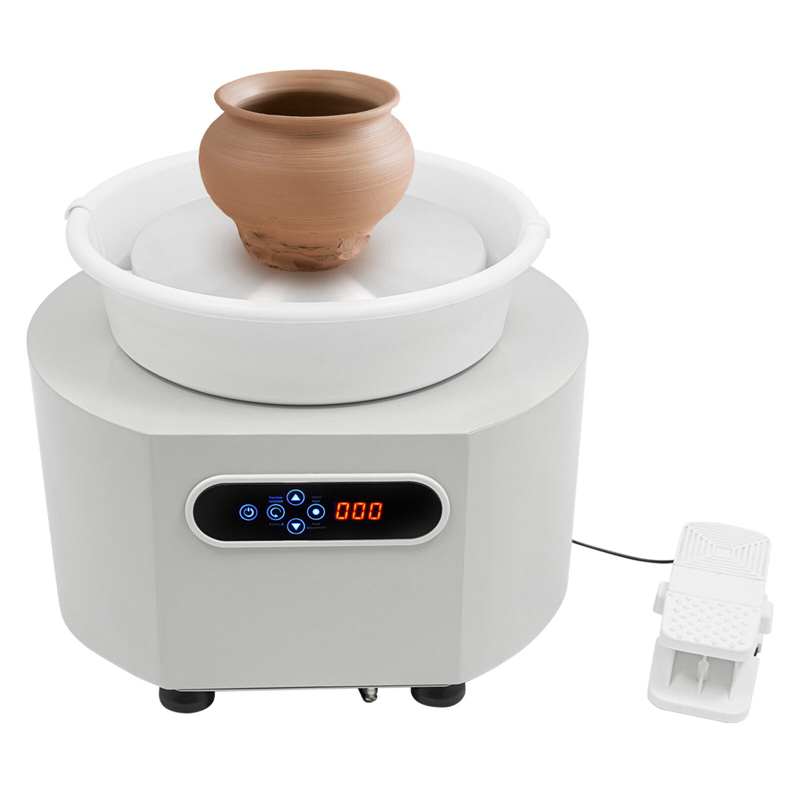 Pottery Wheel 11" Ceramic Wheel Machine Lift Legs Foot Pedal Tool Kit