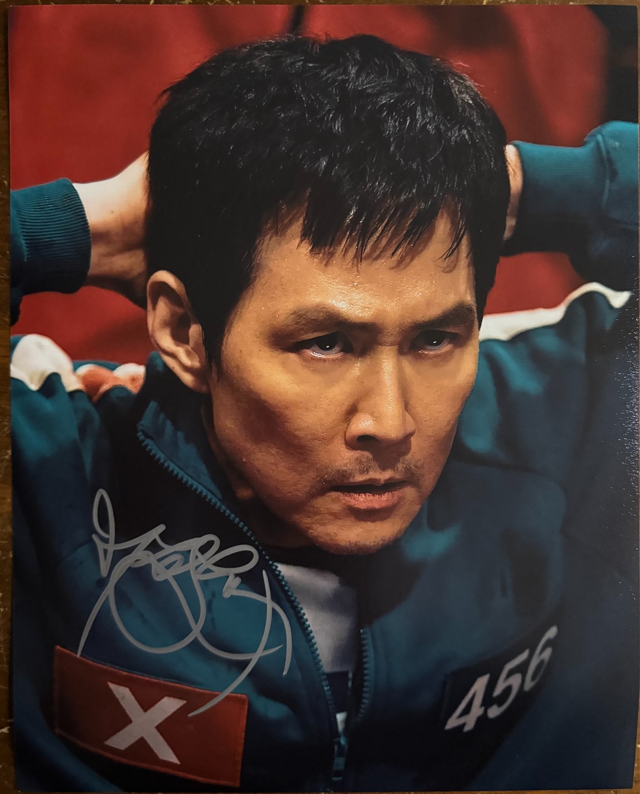 Lee Jung‑jae Squid Games Signed Autographed Signature 8x10 Matte Photograph COA
