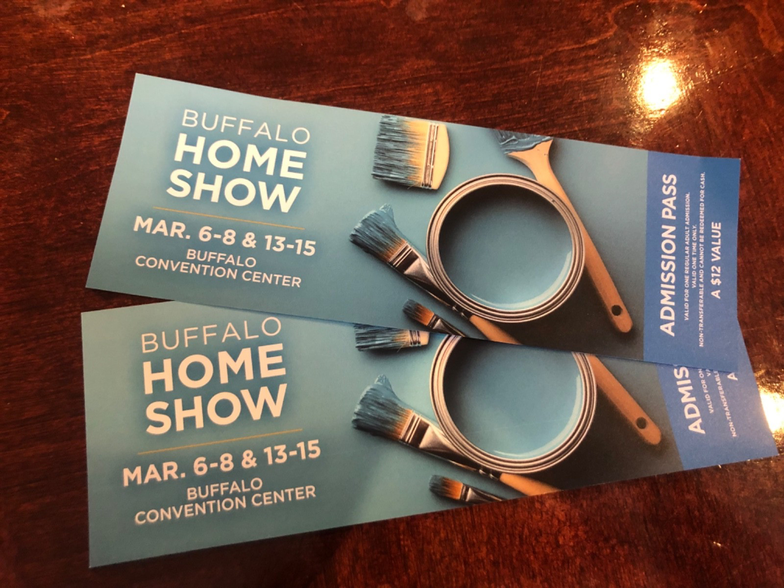 Buffalo Home Show 2 two tickets Convention Center March Creek Casino Slot Play