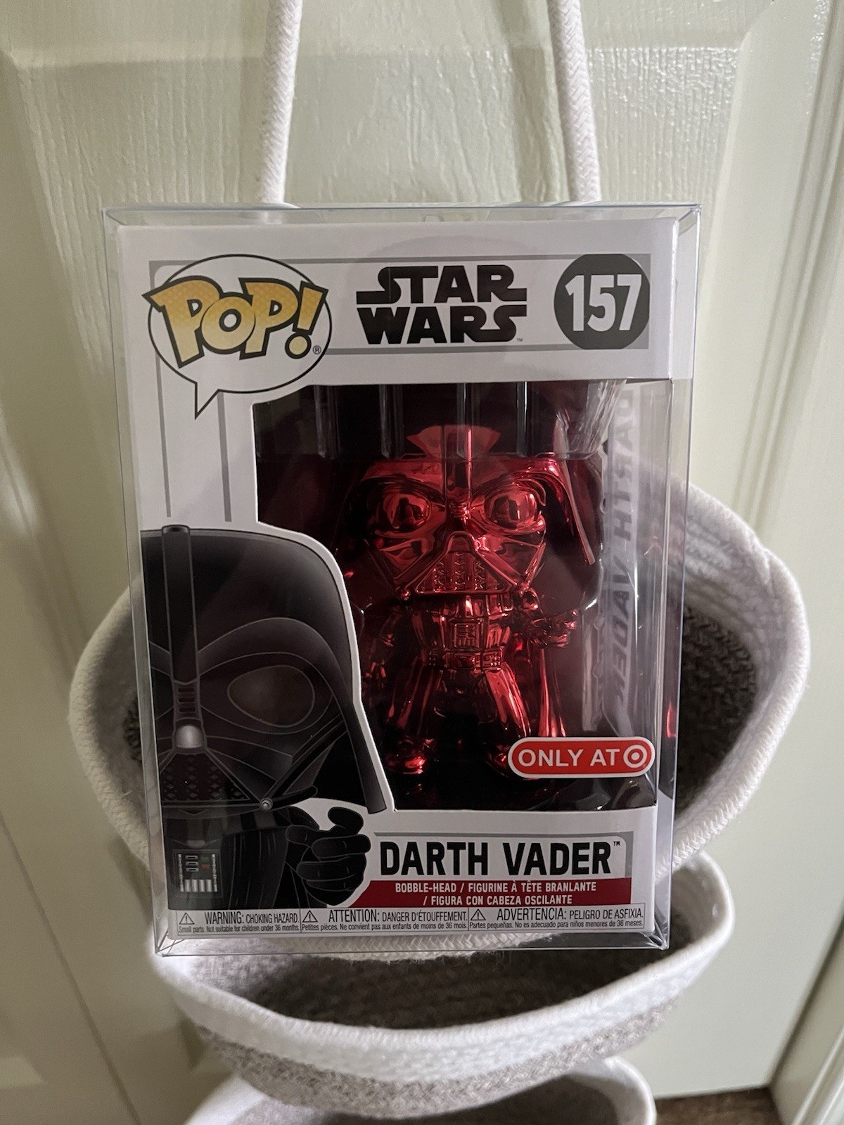 Funko POP! Star Wars: Darth Vader (Red Chrome) #157 Target Exclusive W/Protector