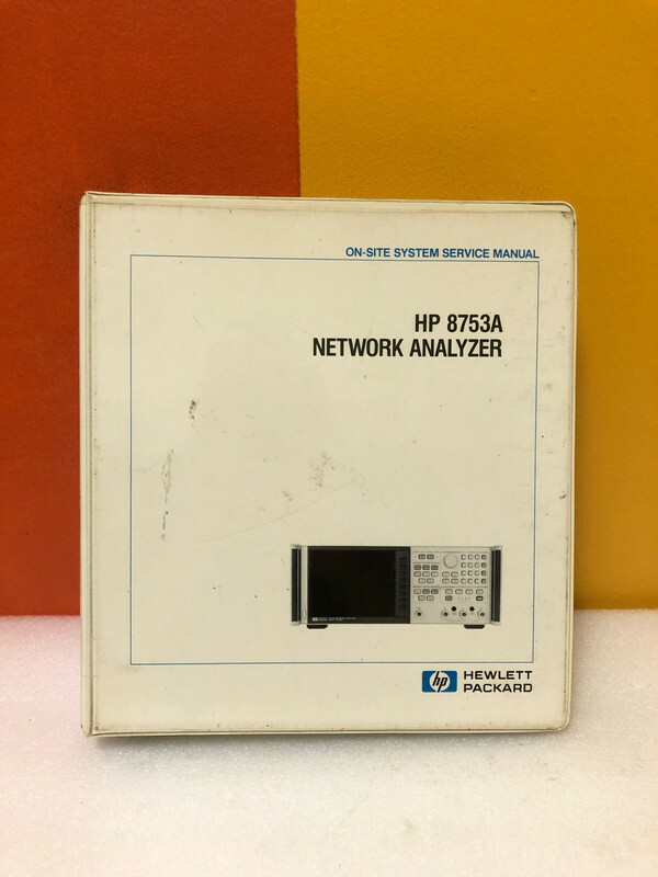 HP 08753-90022 8753A Network Analyzer On-Site System Service Manual