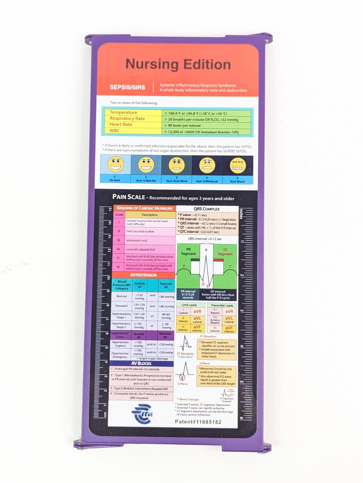 Nursing Edition Clipboard Folding Metal Reference Clipboard Teal Tri-Fold New