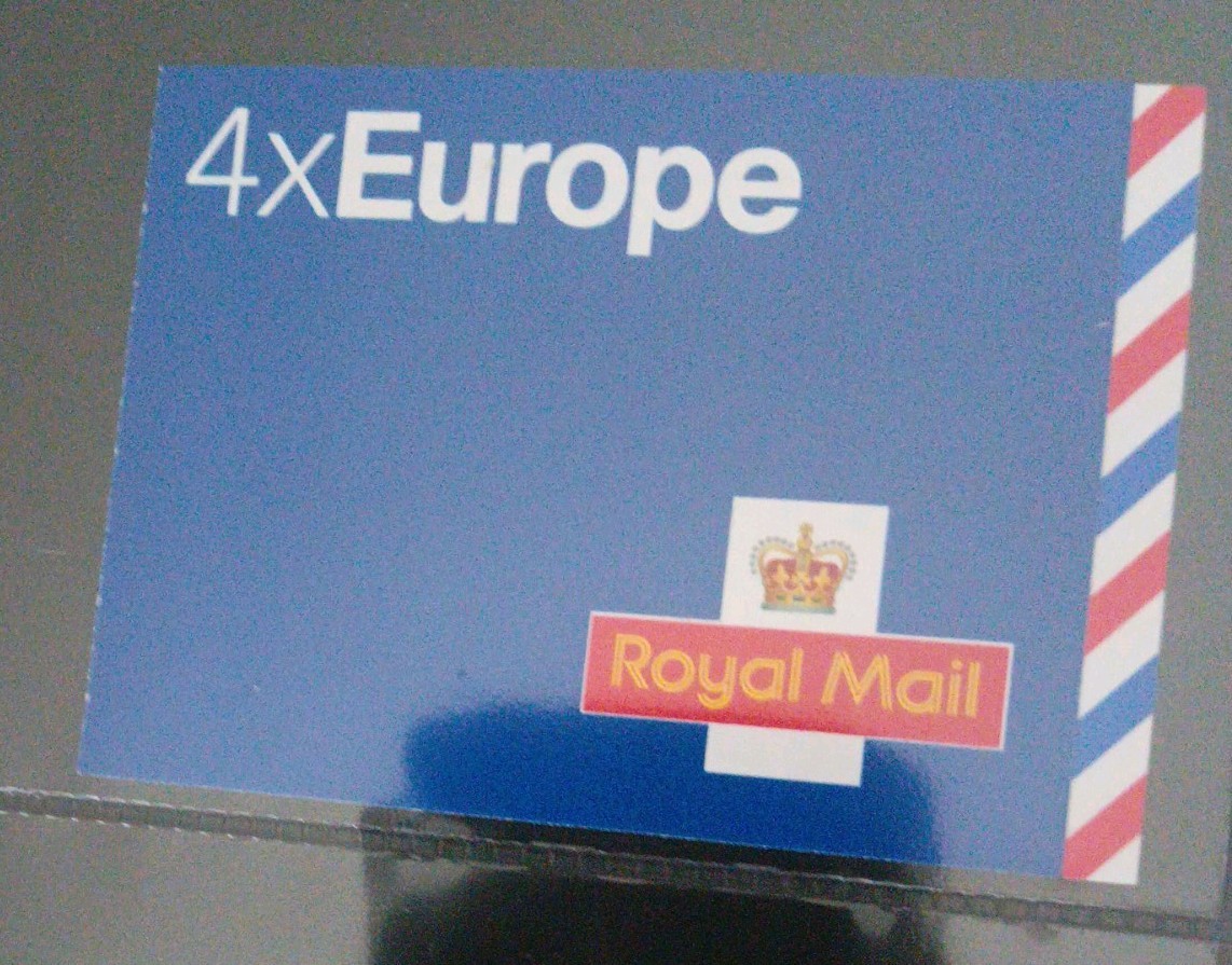 GB QEII 2004 4 x EUROPE NVI STAMP BOOKLET MI2 VAR BRIGHT FLUOR