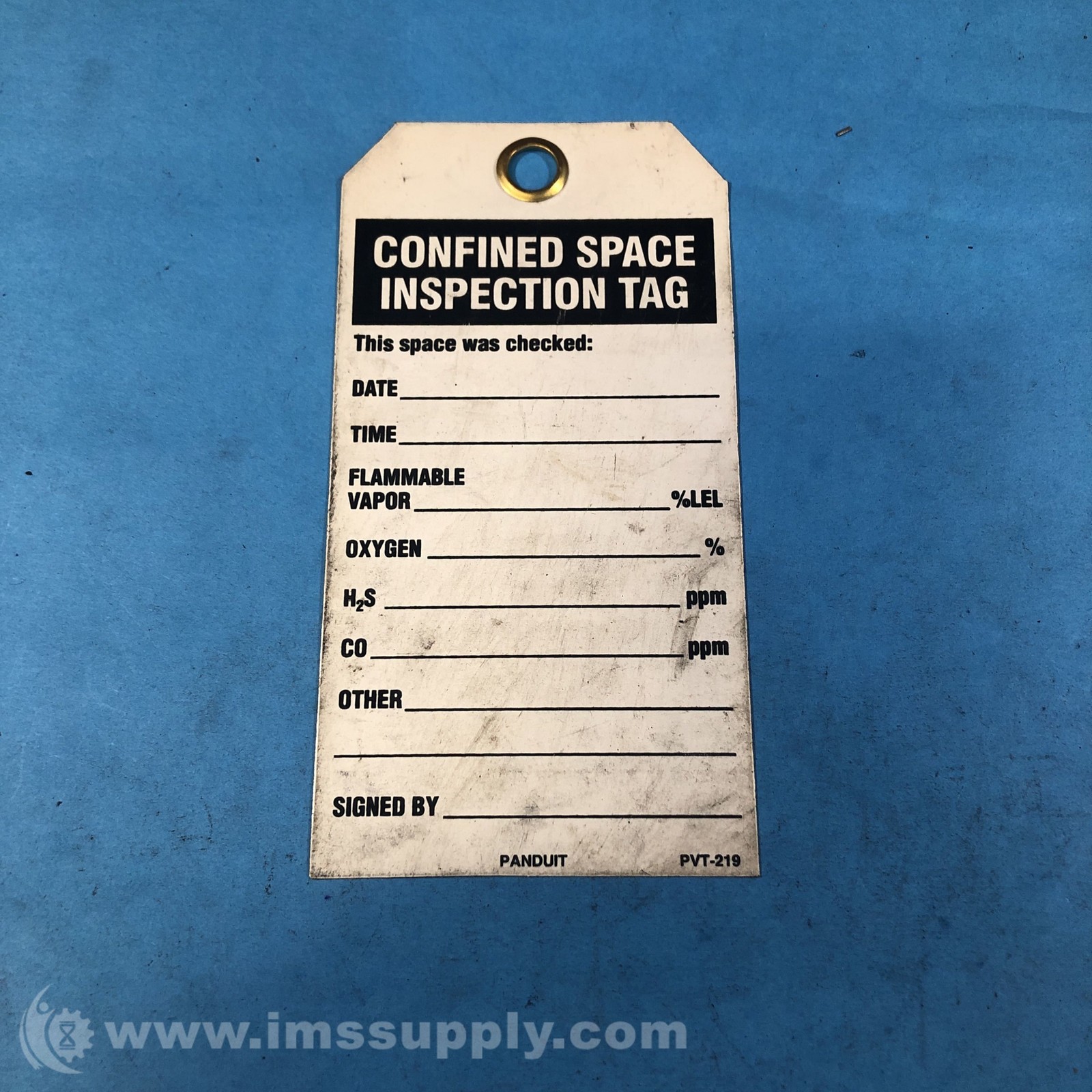 Panduit PVT-219 Set of 23 Confined Space Inspection Tags FNIP