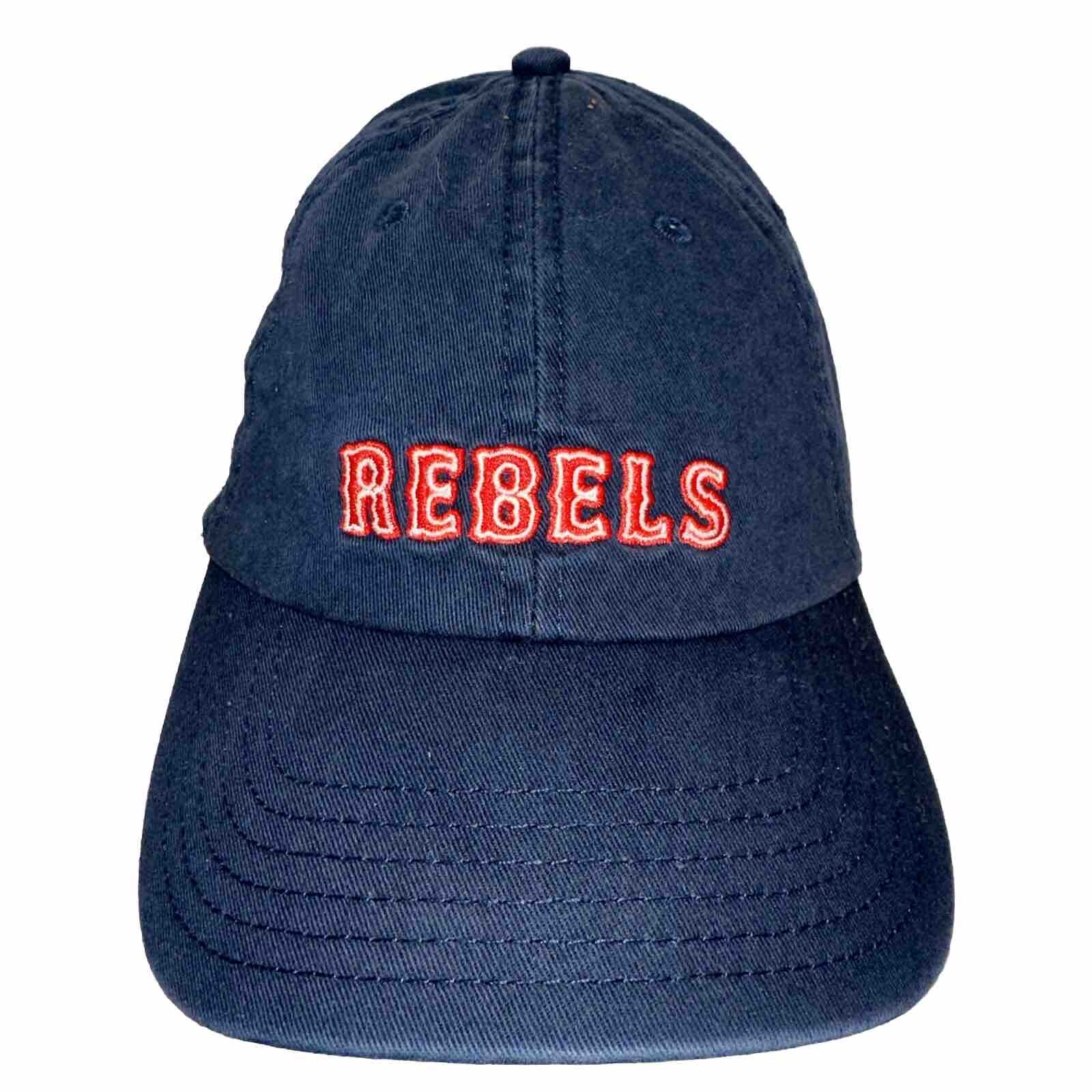 Star Wars Rebels Red White Letters on Navy Blue Hat Cap Rebels Logo Strap Buckle