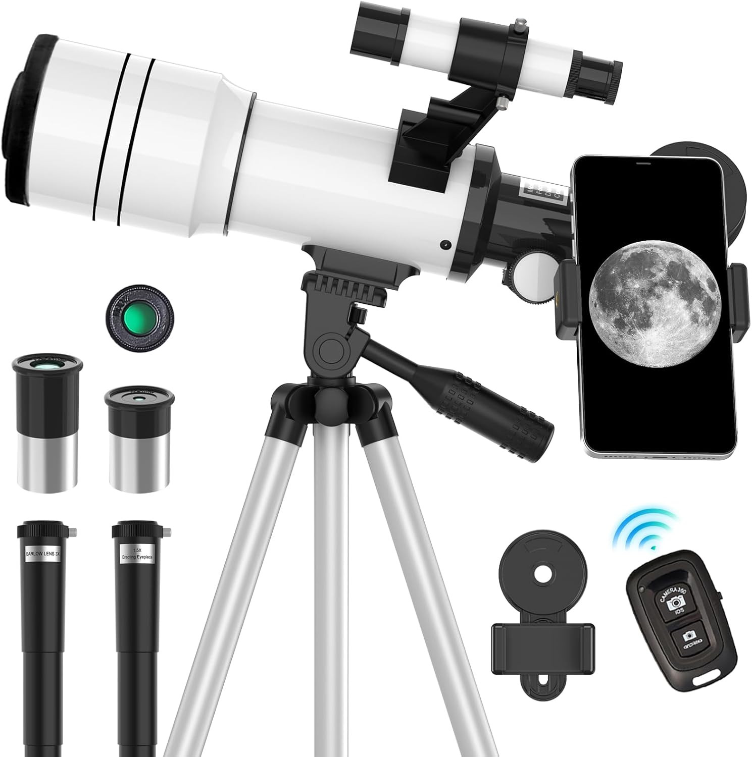 Telescope for Adults and Kids, 70Mm Aperture Refractor Telescope for Astronomy B
