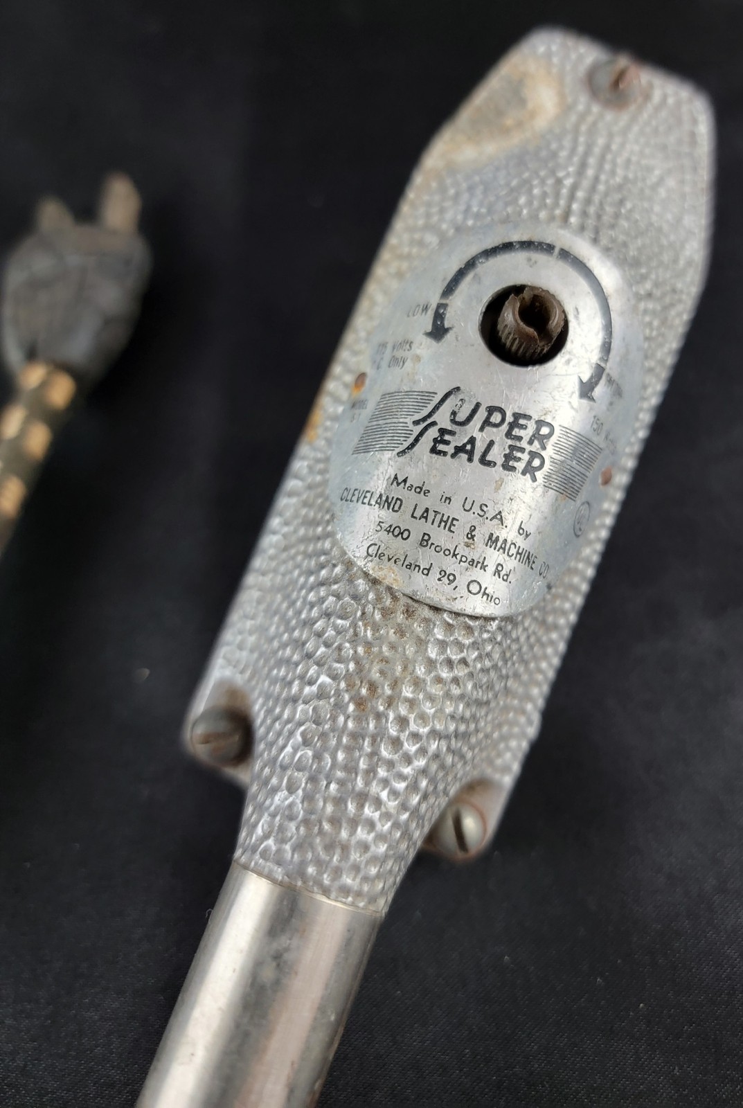 Super Sealer Cleveland Lathe & Machine Co. Sealing Iron TESTED & WORKS Vintage