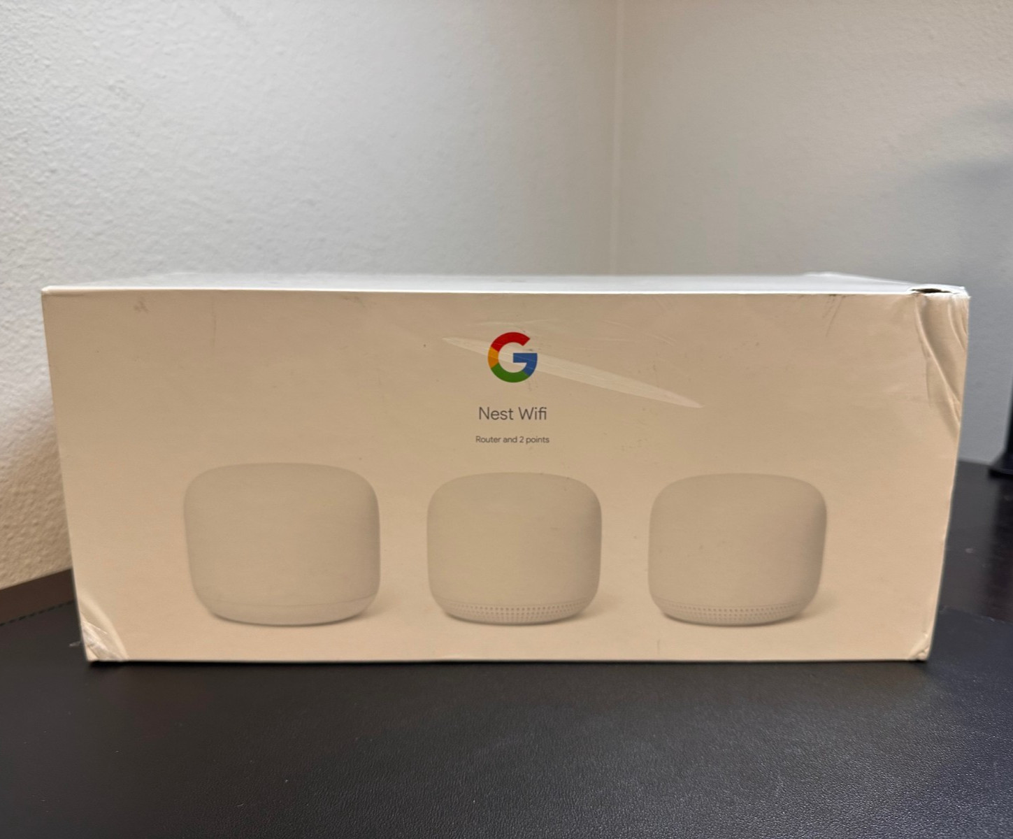Google Nest Wifi - Mesh Router AC2200 and 2 Points with Google Assistant - 3Pack