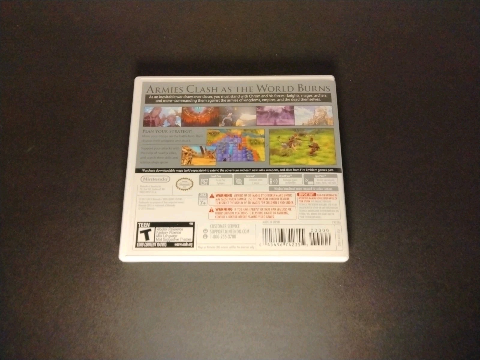 Fire Emblem Awakening Nintendo 3ds Authentic Original Case Box Artwork ONLY