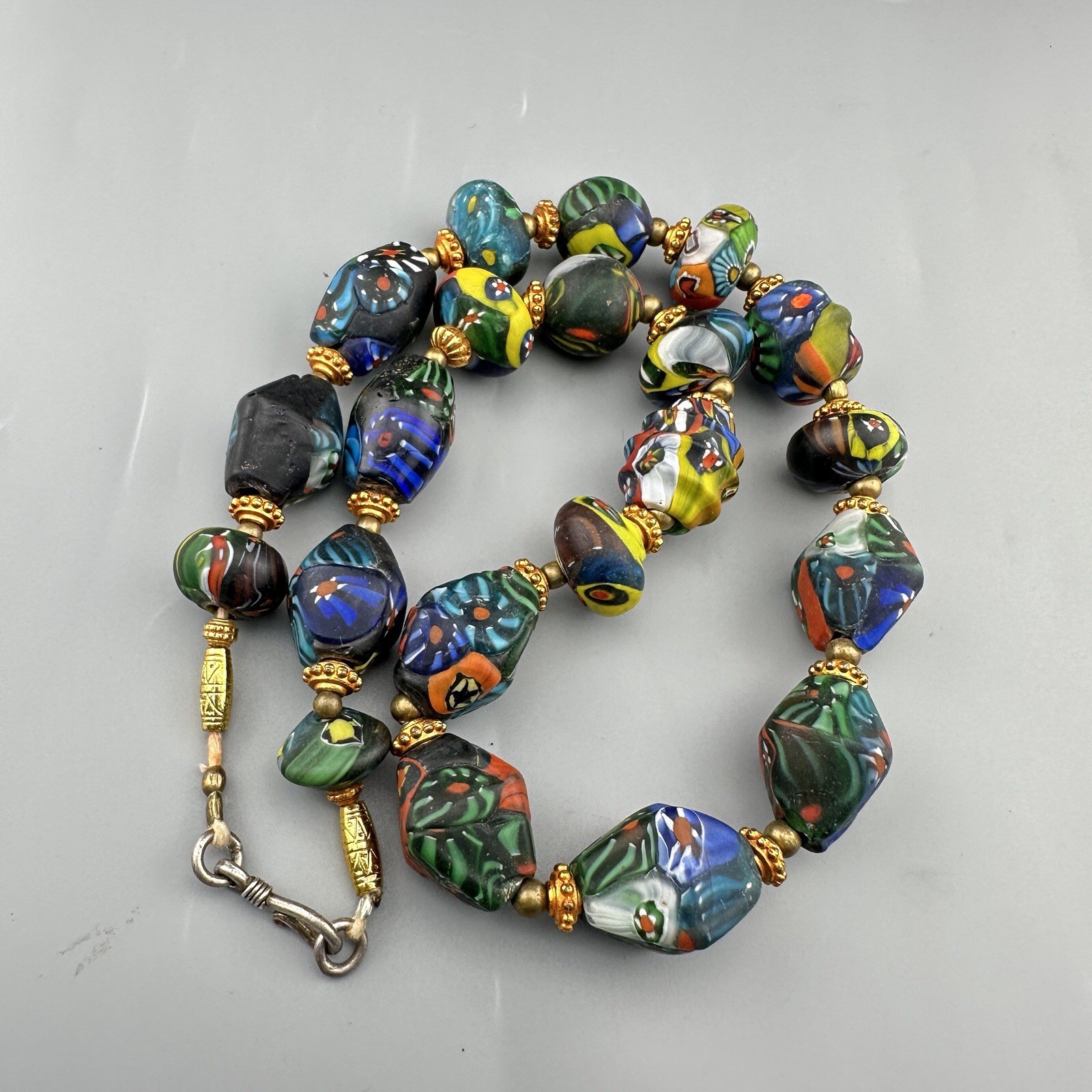 Vintage African style Glass beads Beautiful Necklace