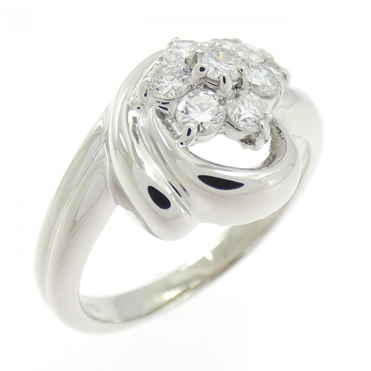 Authentic PT900 Flower Diamond Ring 0.50CT #260-008-061-0892