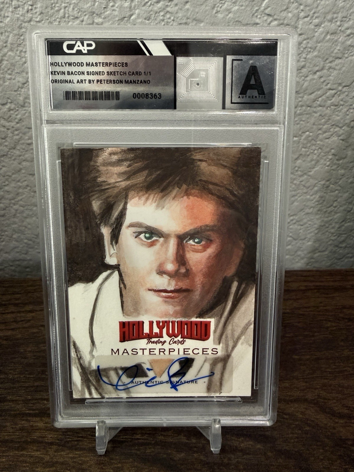 2025 Hollywood Masterpieces Trading Cards Kevin Bacon Auto Signed Sketch