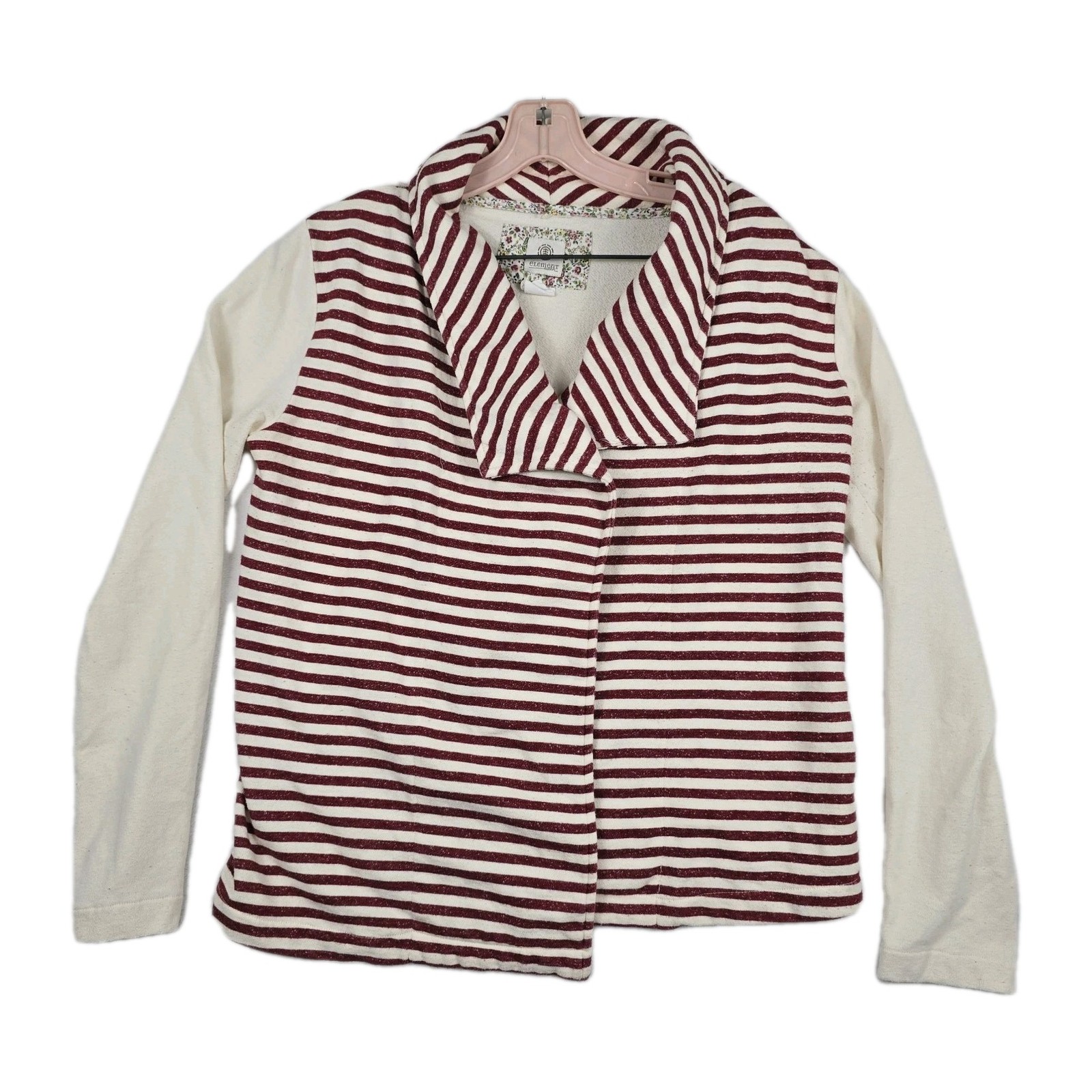 Element Eden Under The Stars Striped Open Front Jacket Women's Size Medium