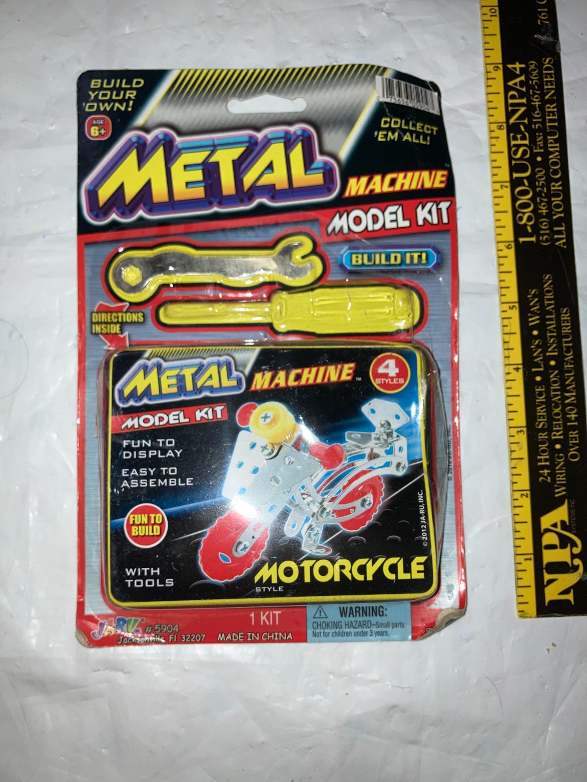 METAL MACHINE MODEL KIT MOTORCYCLE BUILD IT YOUR OWN JARU JA-RU 2013 ASSEMBLE