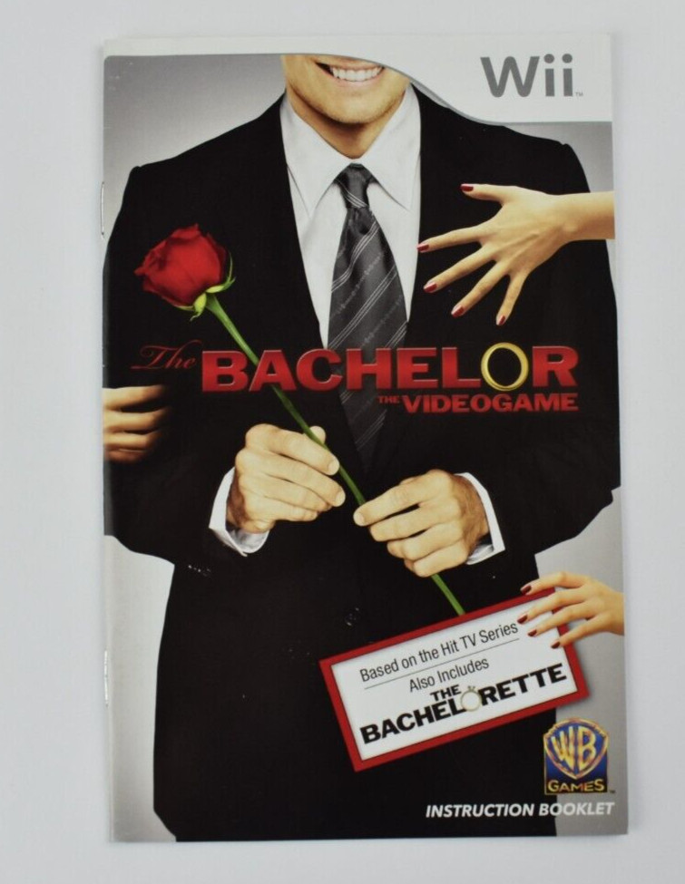 The Bachelor: The Video Game - Nintendo Wii Authentic Manual Only