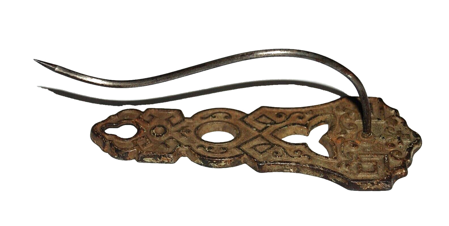 Victorian Store Bill Receipt Holder Spike Hook Wall Mount Cast Iron Nov 5 1872