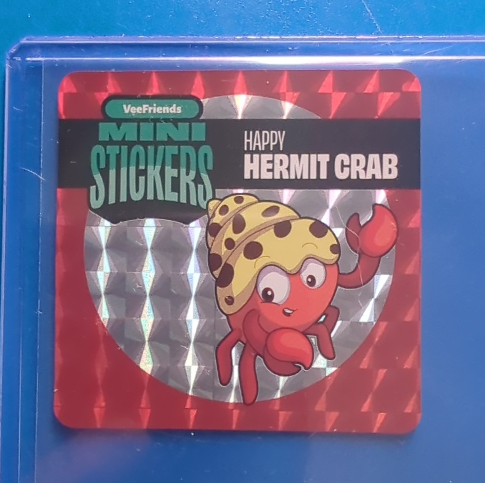 VeeFriends Mini Stickers Happy Hermit Crab Hologram VeeFriends LLC 2025