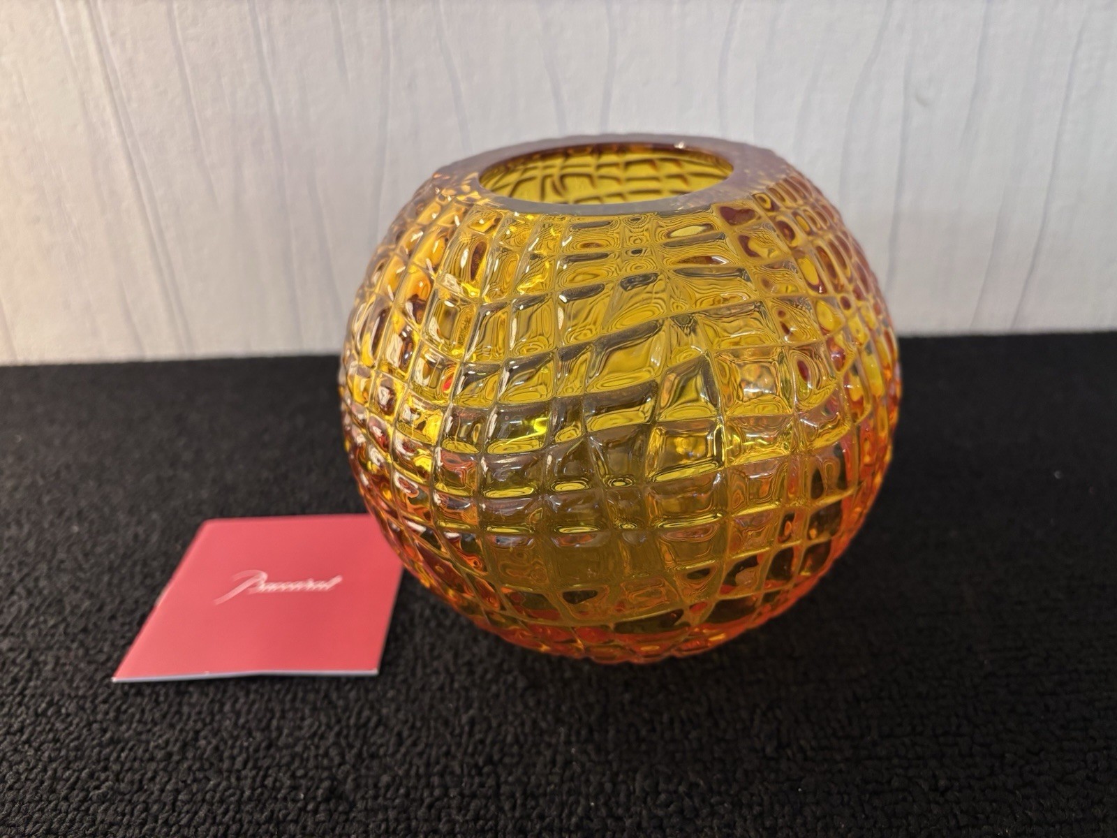 Vase Ball Orange Blossom IN Crystal Baccarat