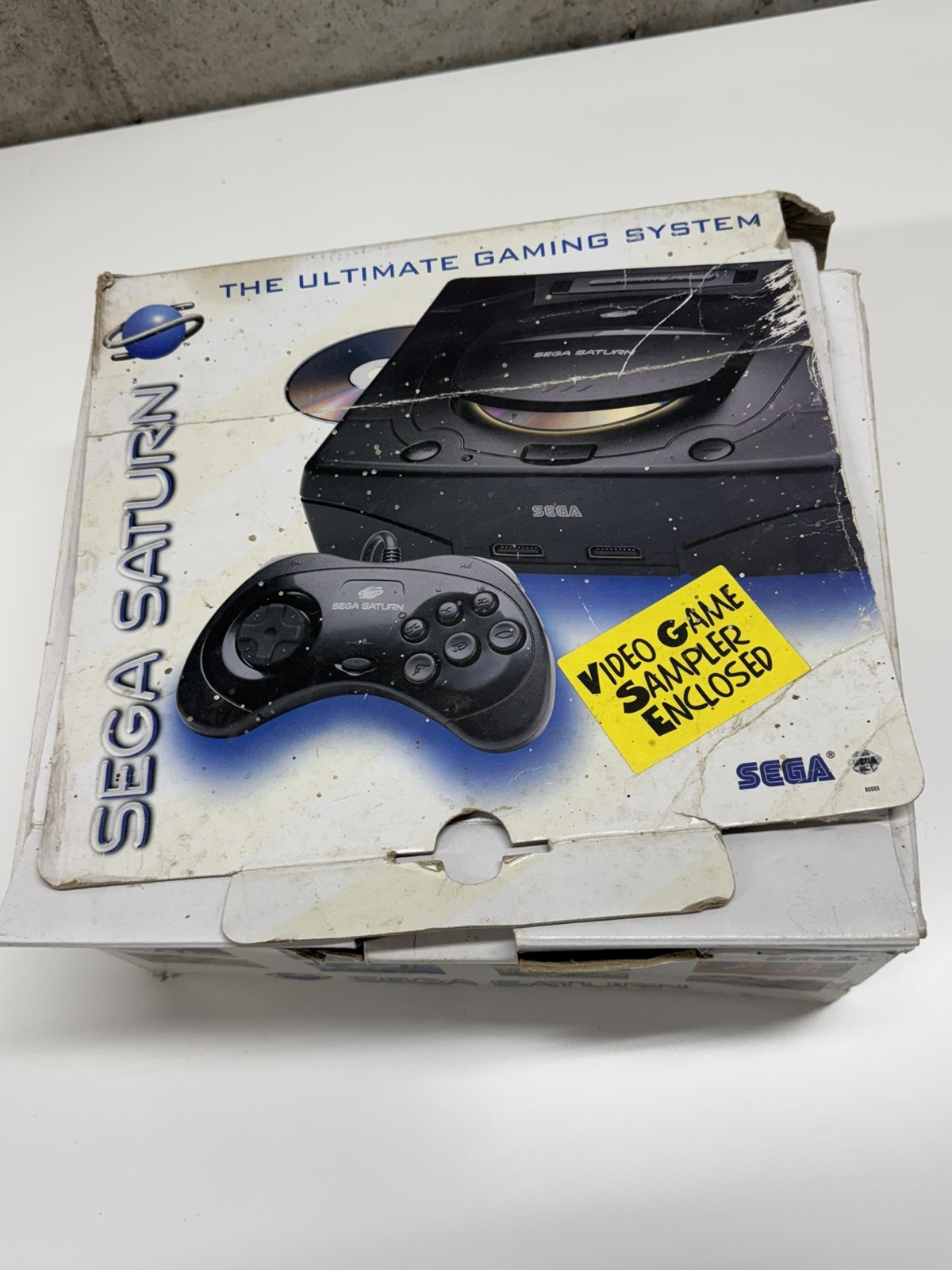 ROUGH Condition Sega Saturn BOX ONLY.  NO console or games.