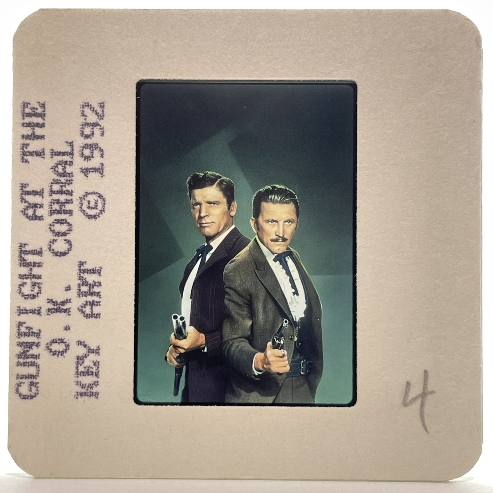 35mm Slide Gunfight at the O.K. Corral 50s Western Movie Vintage Publicity #1