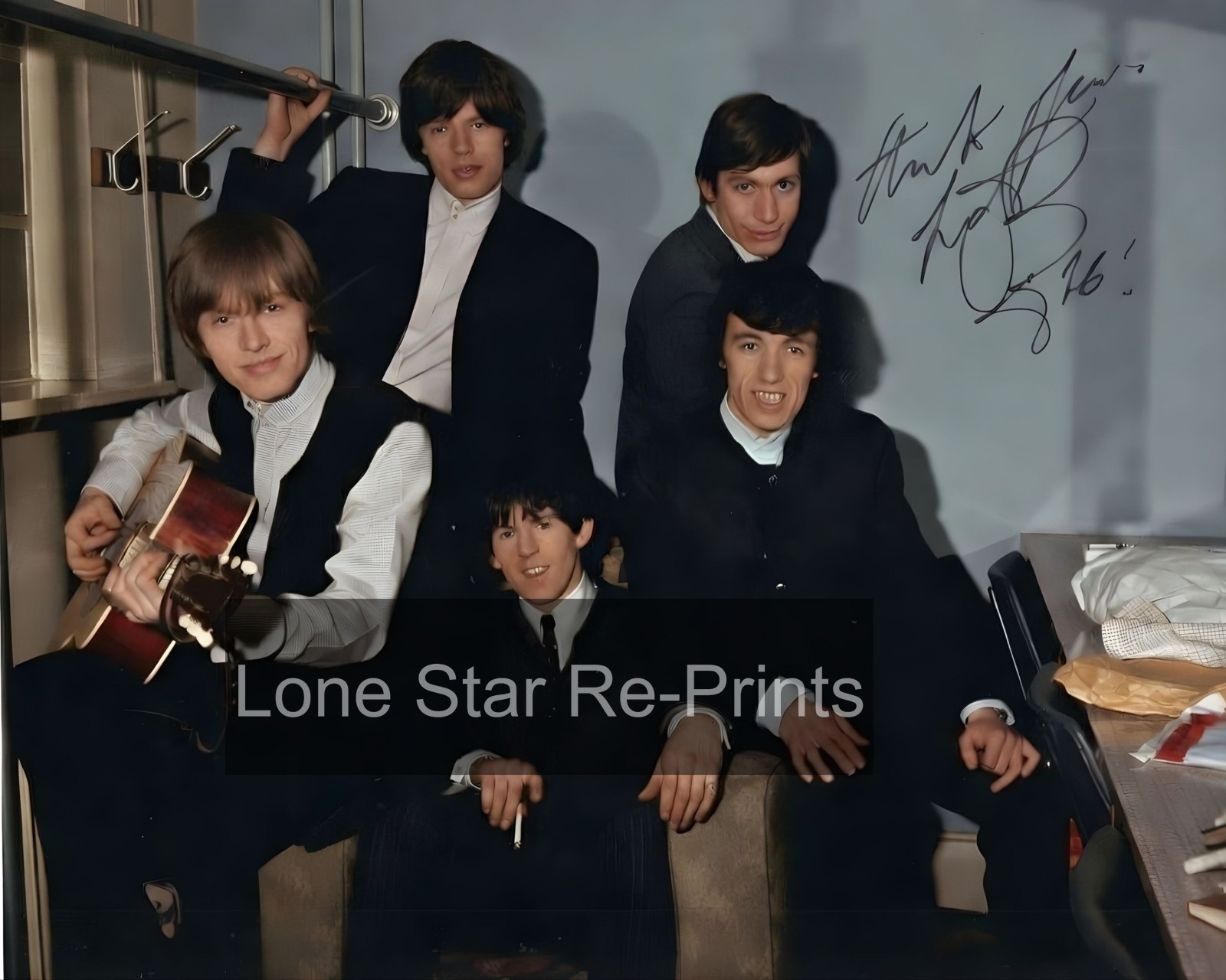 Bill Wyman Rolling Stones Signed   8x10 Reprint