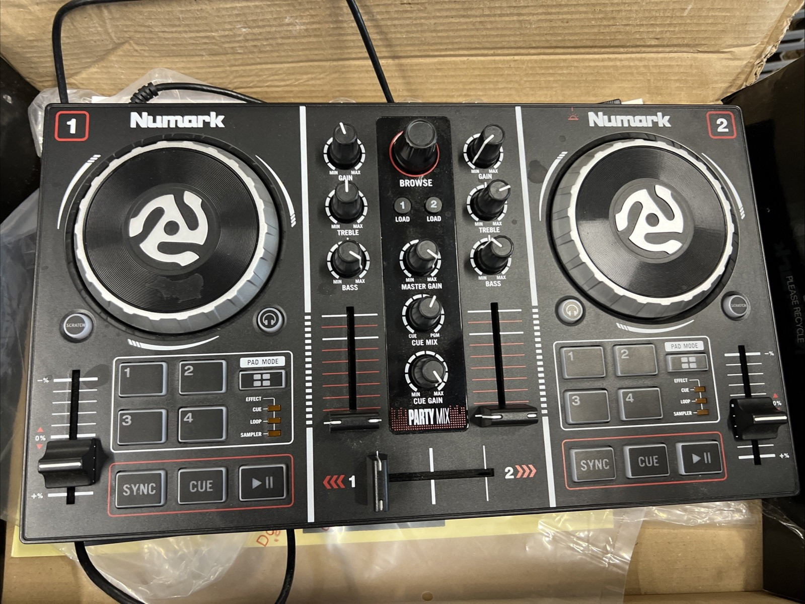 Numark Party Mix DJ Controller With Built-in Light Show