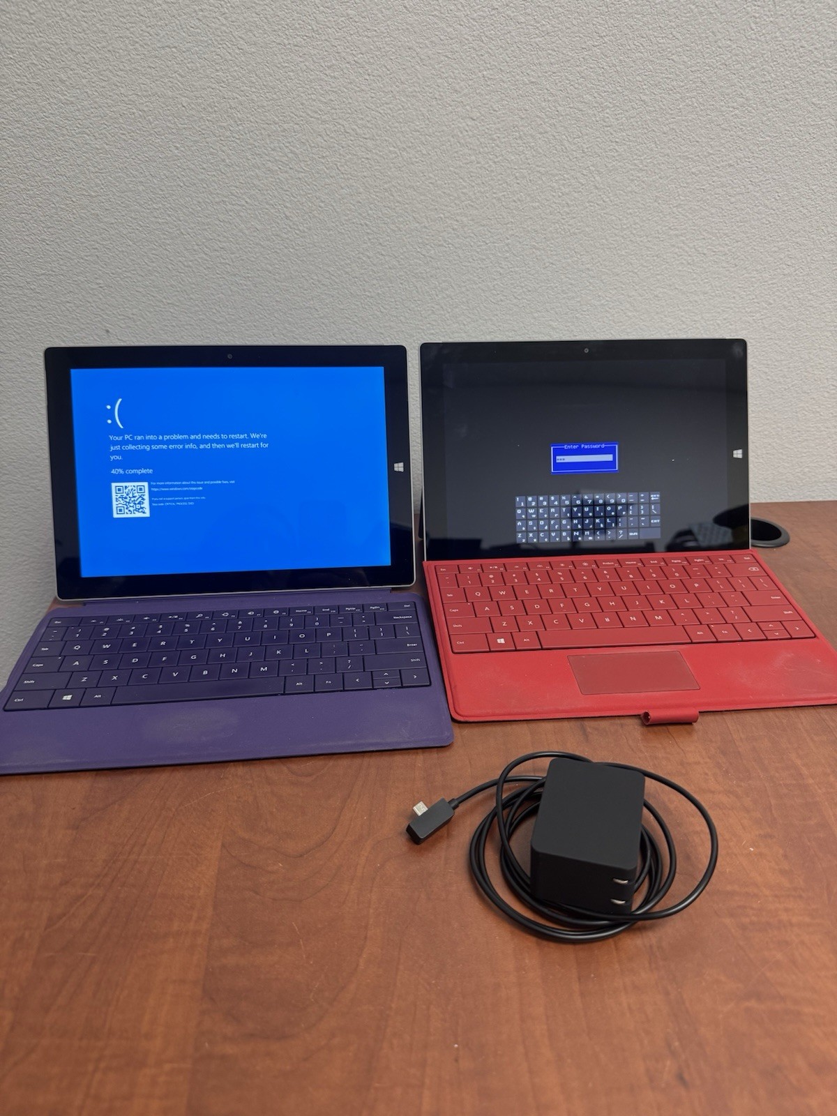 LOT of 2 Microsoft Surface 3 1645  10.8" For Prts - READ