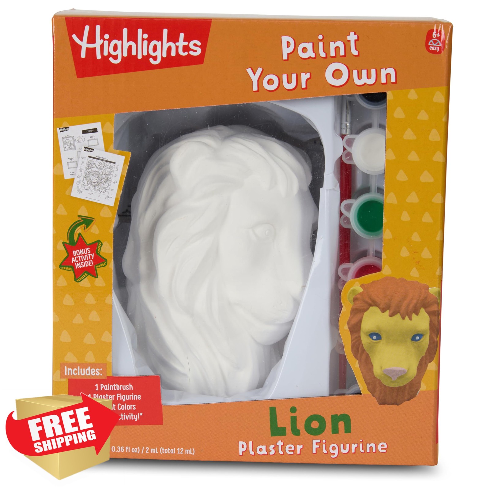 Paint Your Own Plaster Figurine Kit Art Set Ages 6+